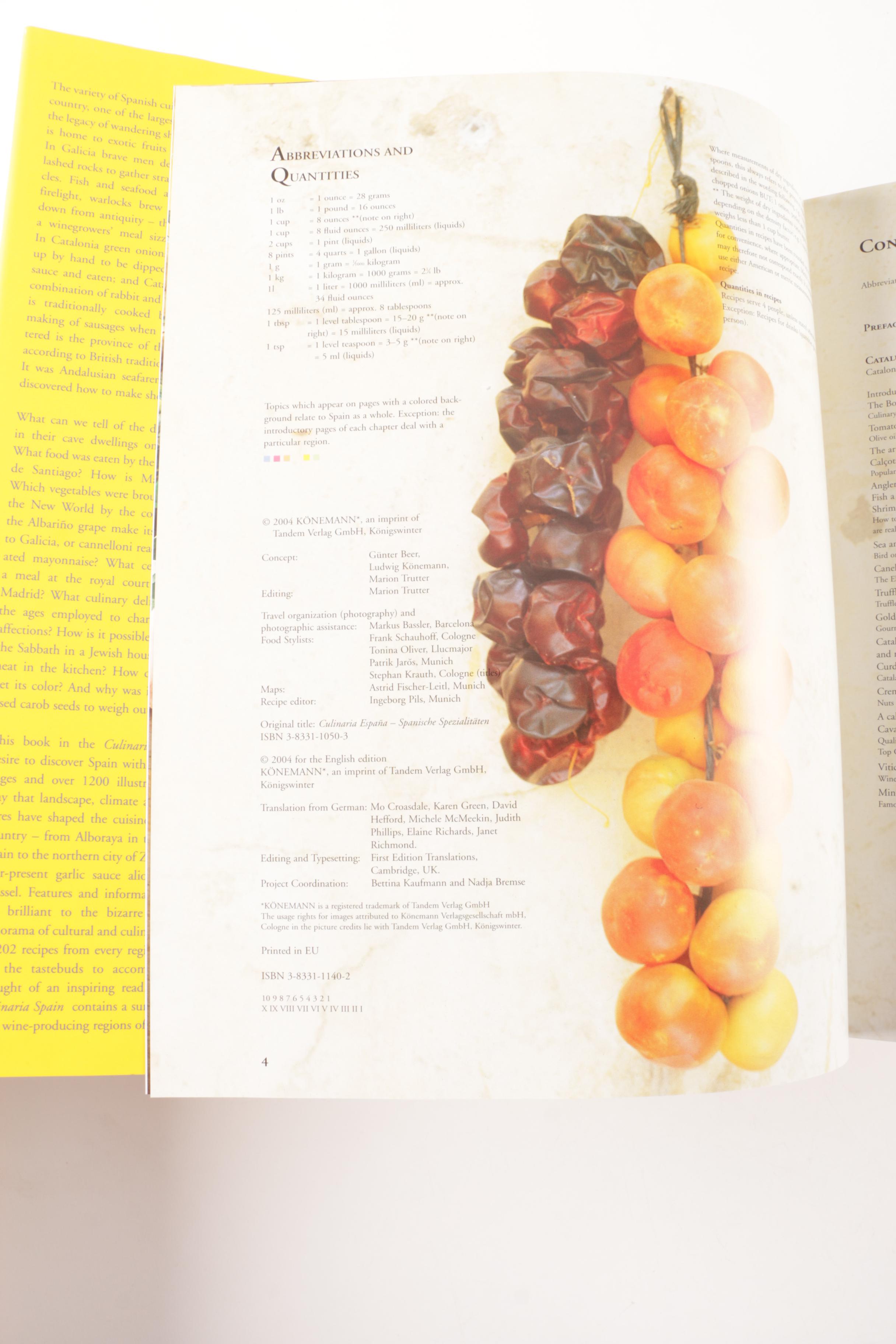 Five "Culinaria" European Cookbooks with Taschen Stand