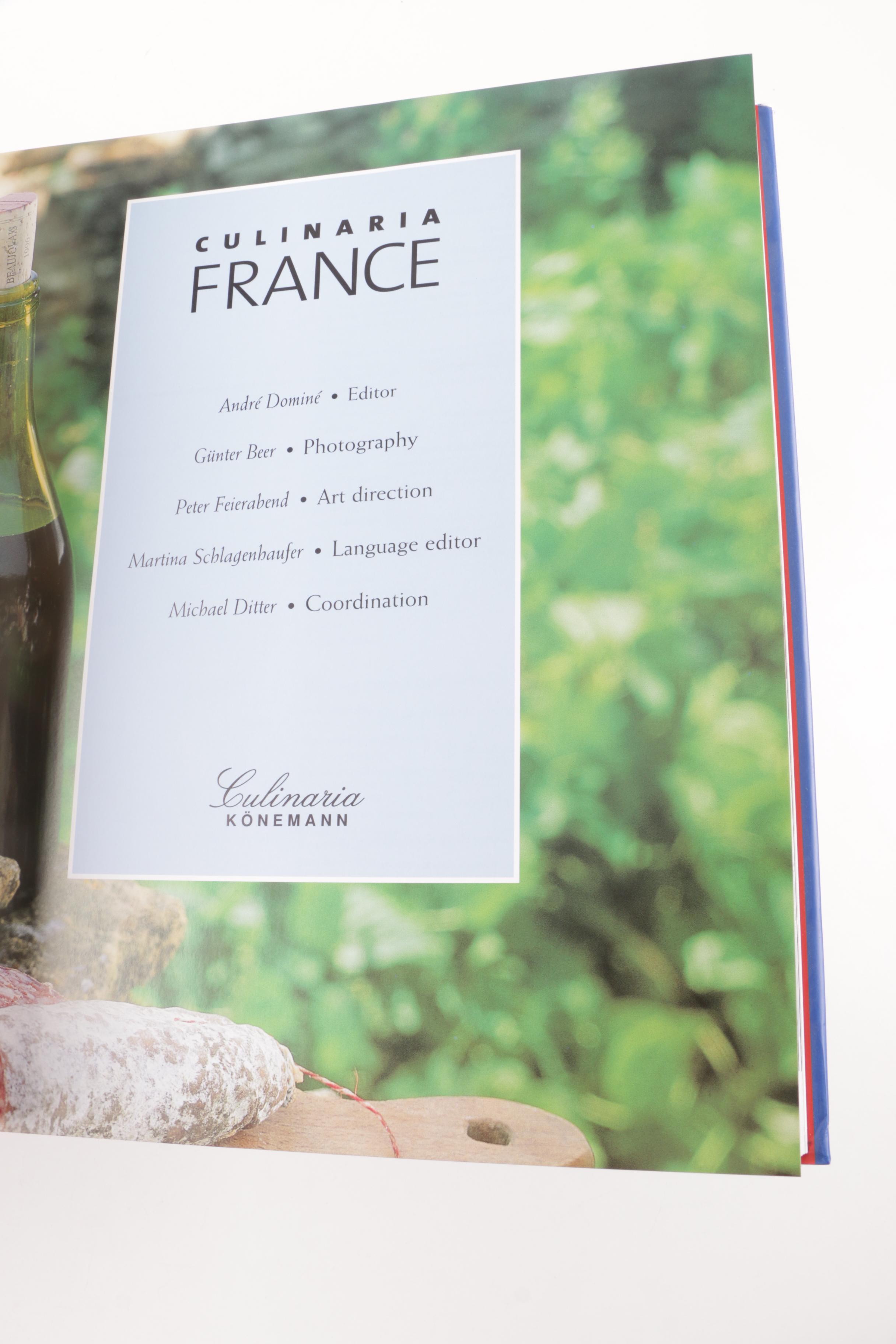 Five "Culinaria" European Cookbooks with Taschen Stand