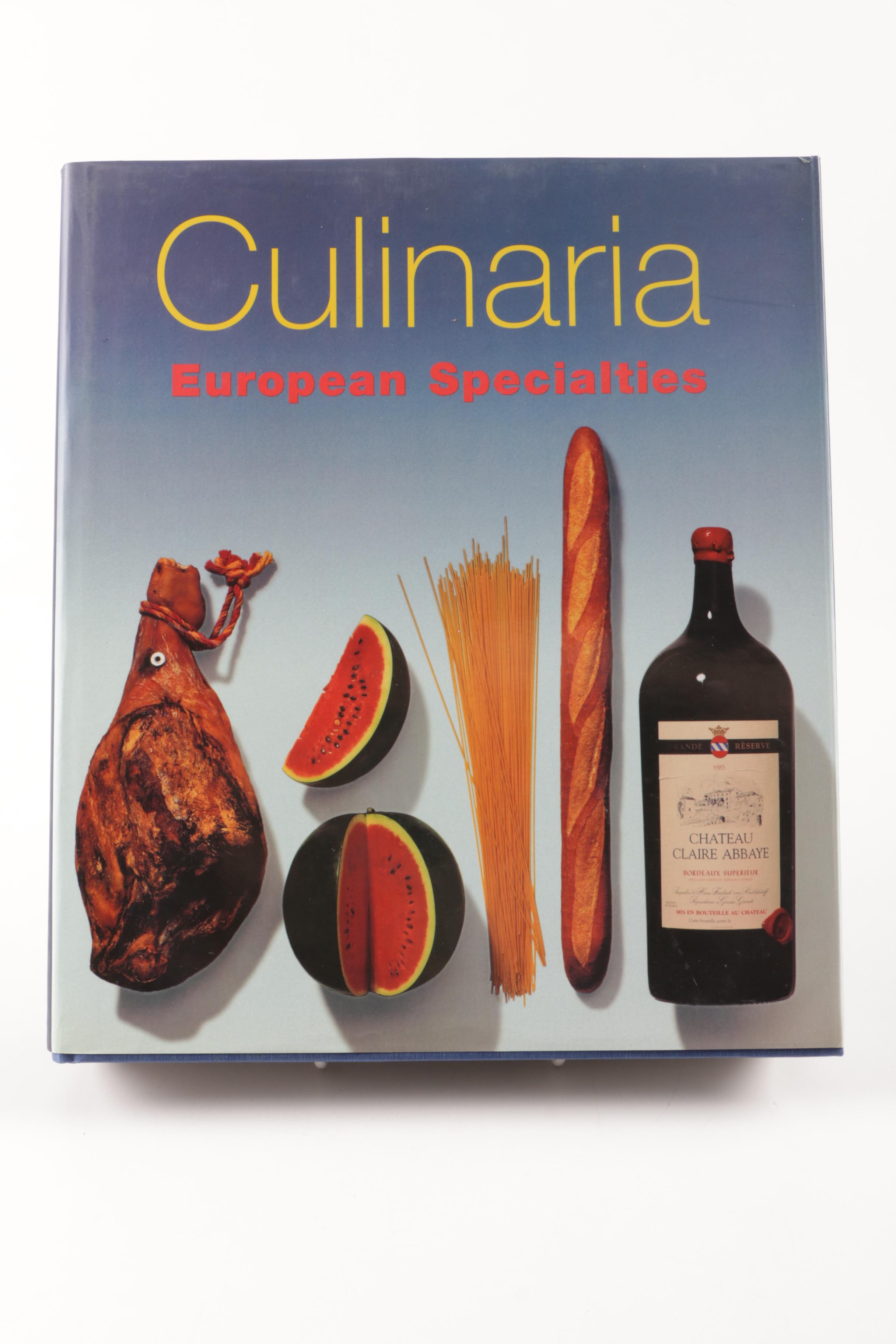 Five "Culinaria" European Cookbooks with Taschen Stand