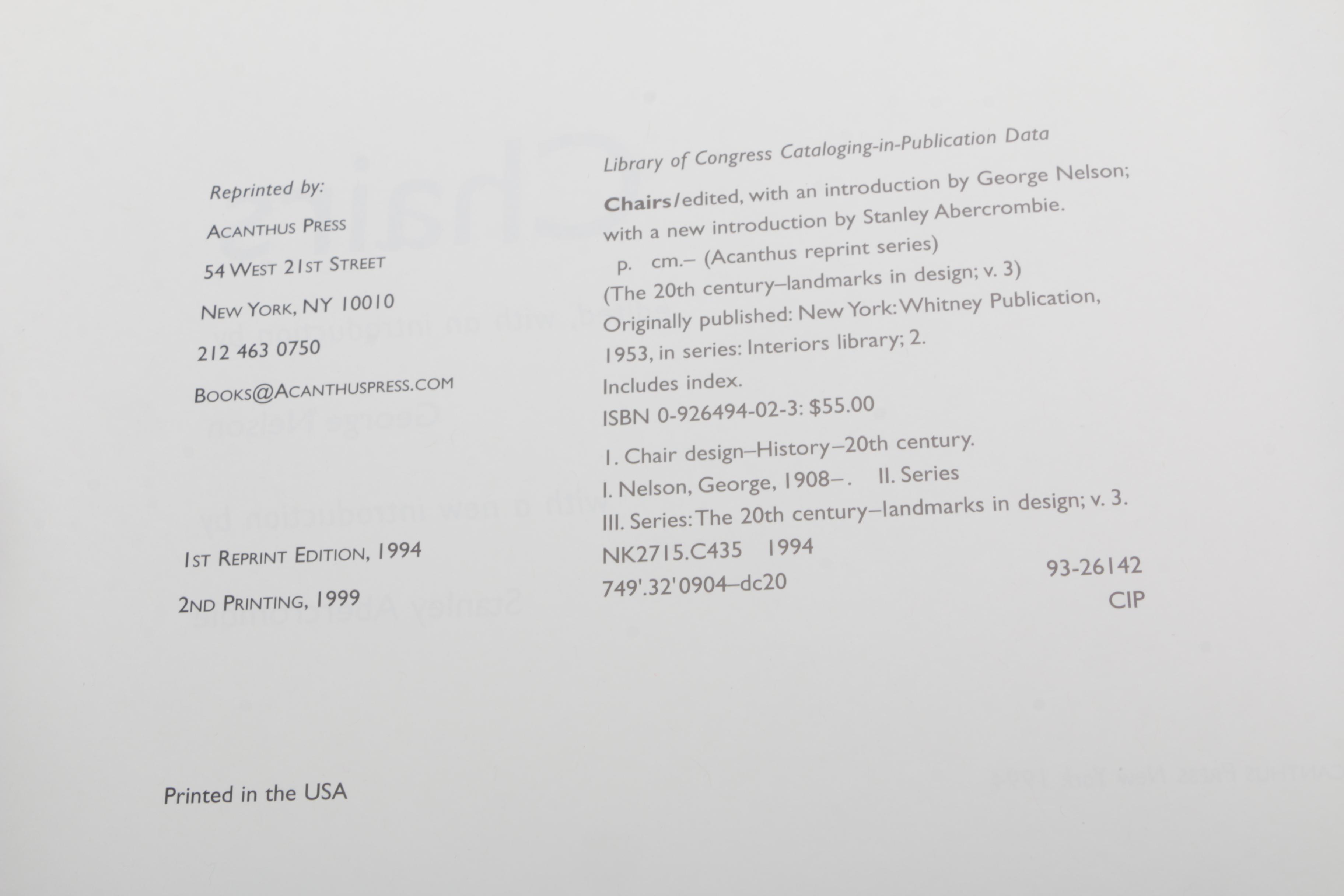 Furniture and Design History Vintage Books With Source Material