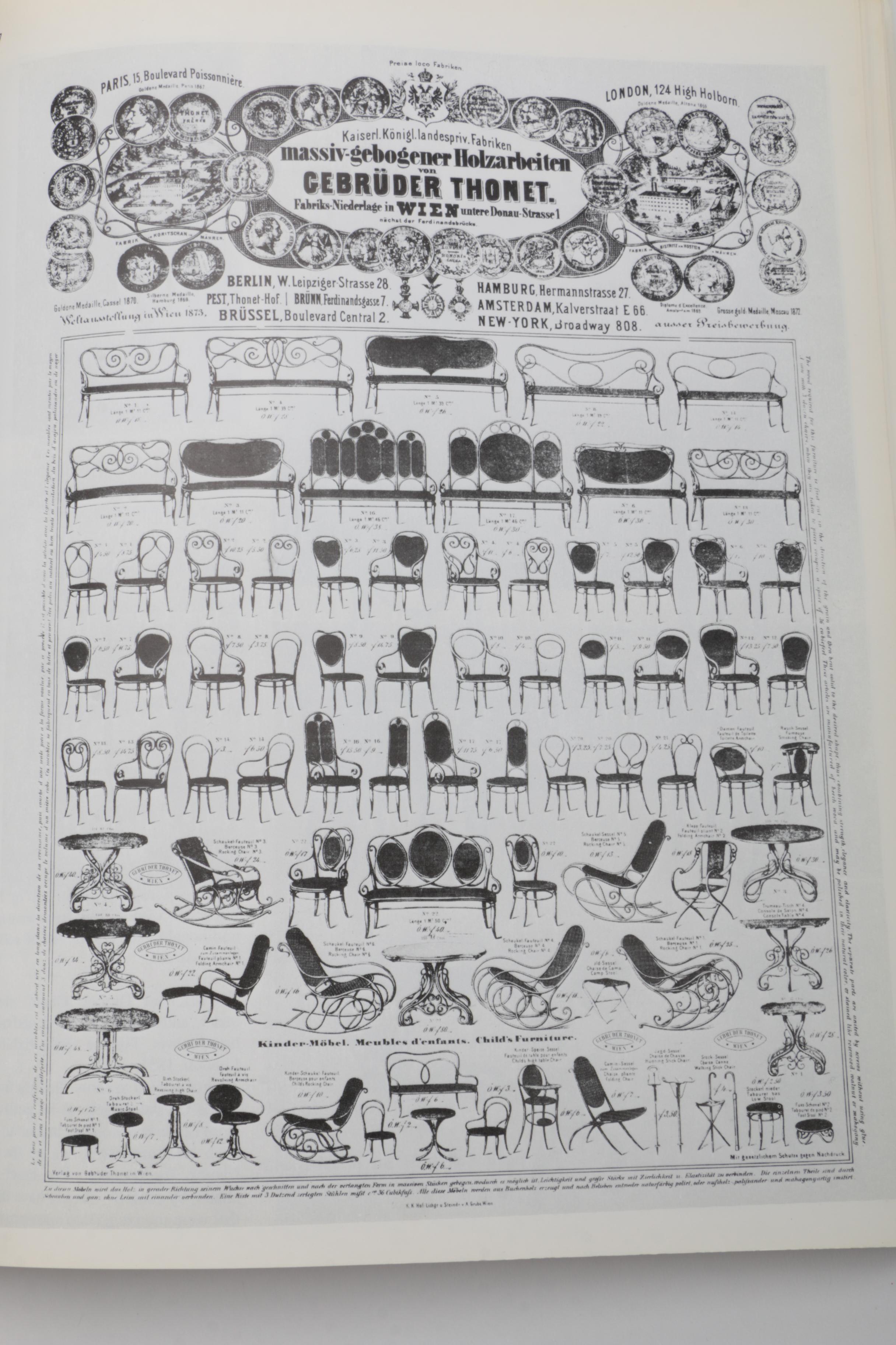 Furniture and Design History Vintage Books With Source Material