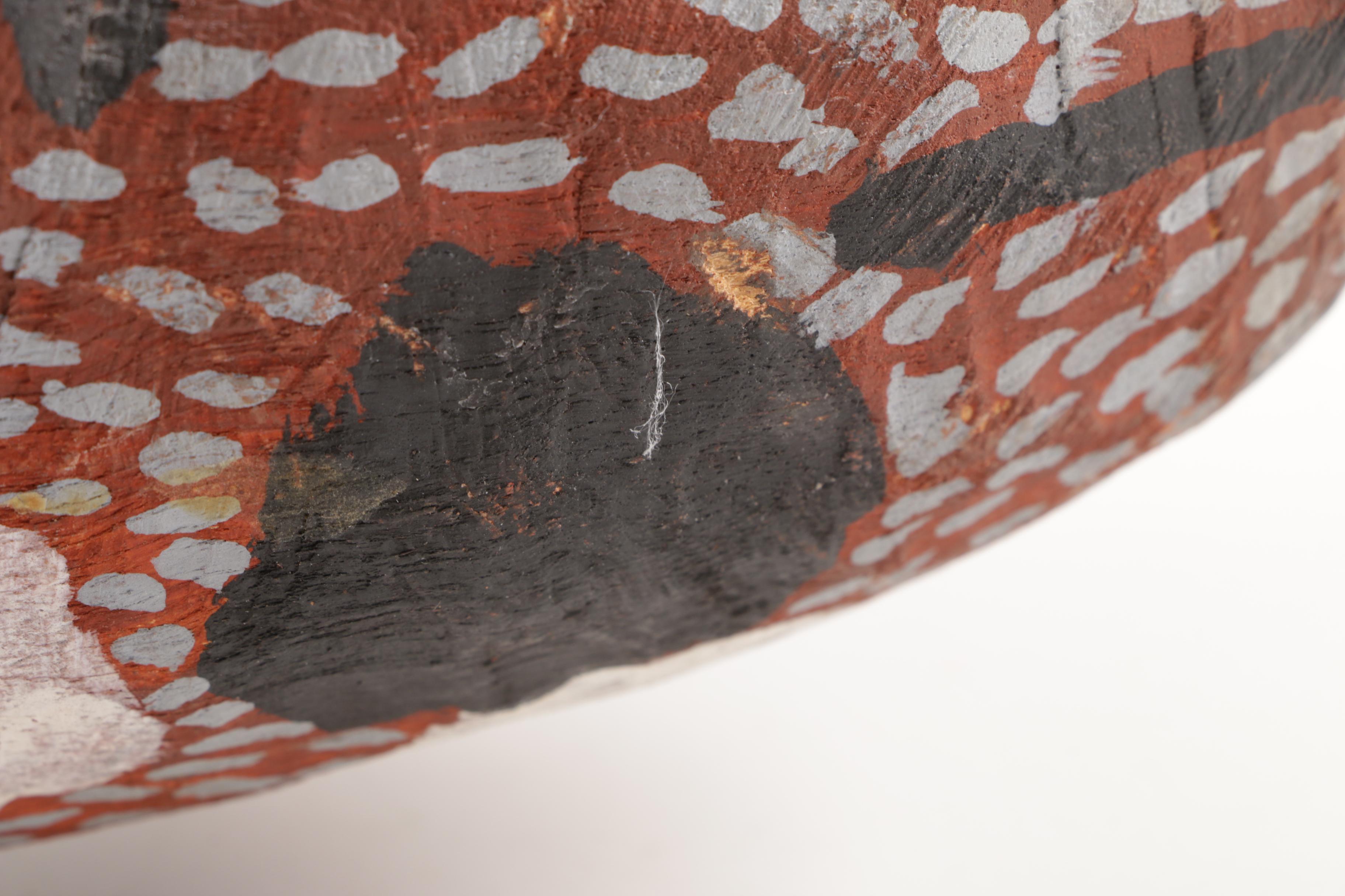 Australian Aboriginal Hand-Carved and Painted Dog