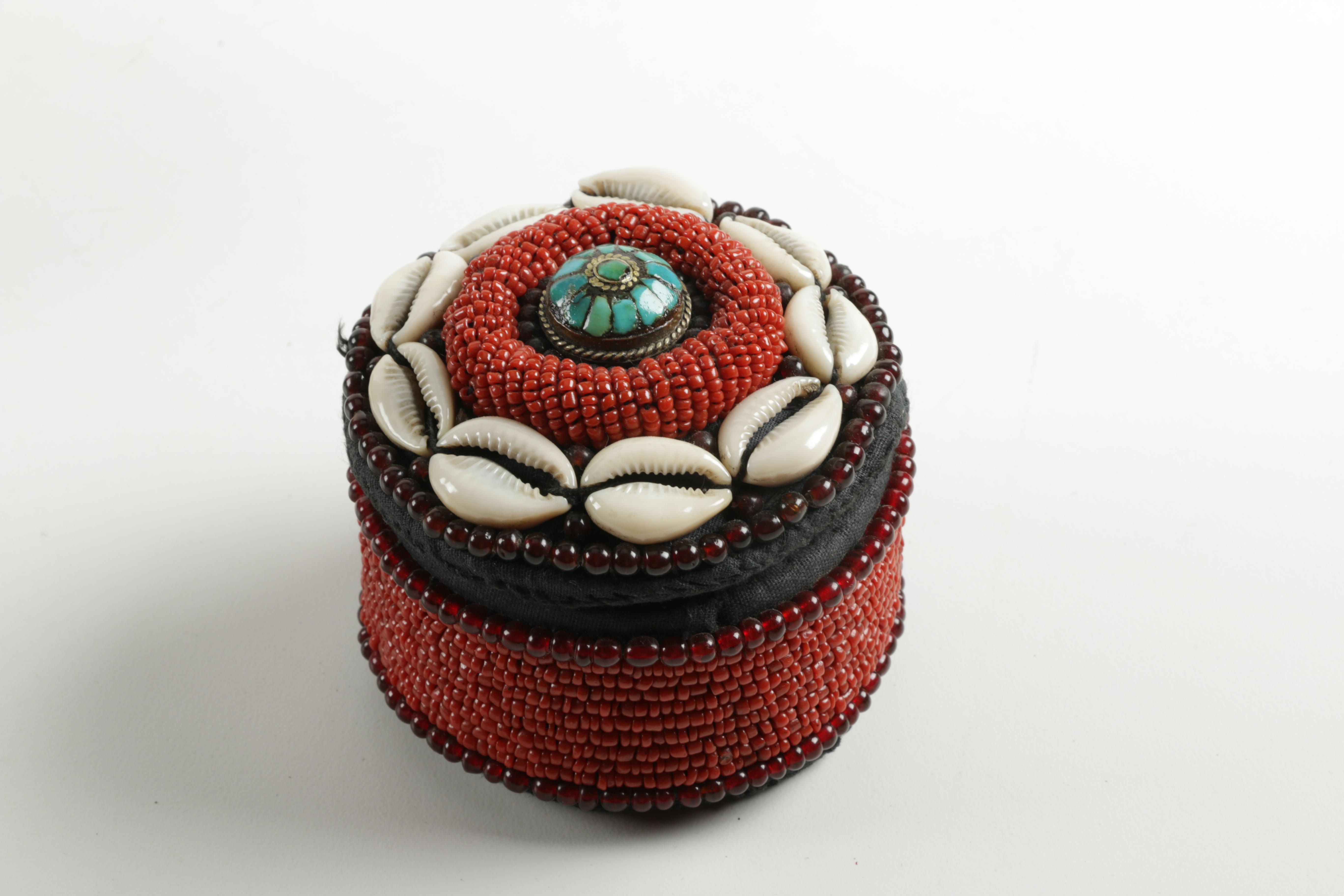 Pair of Beaded Baskets