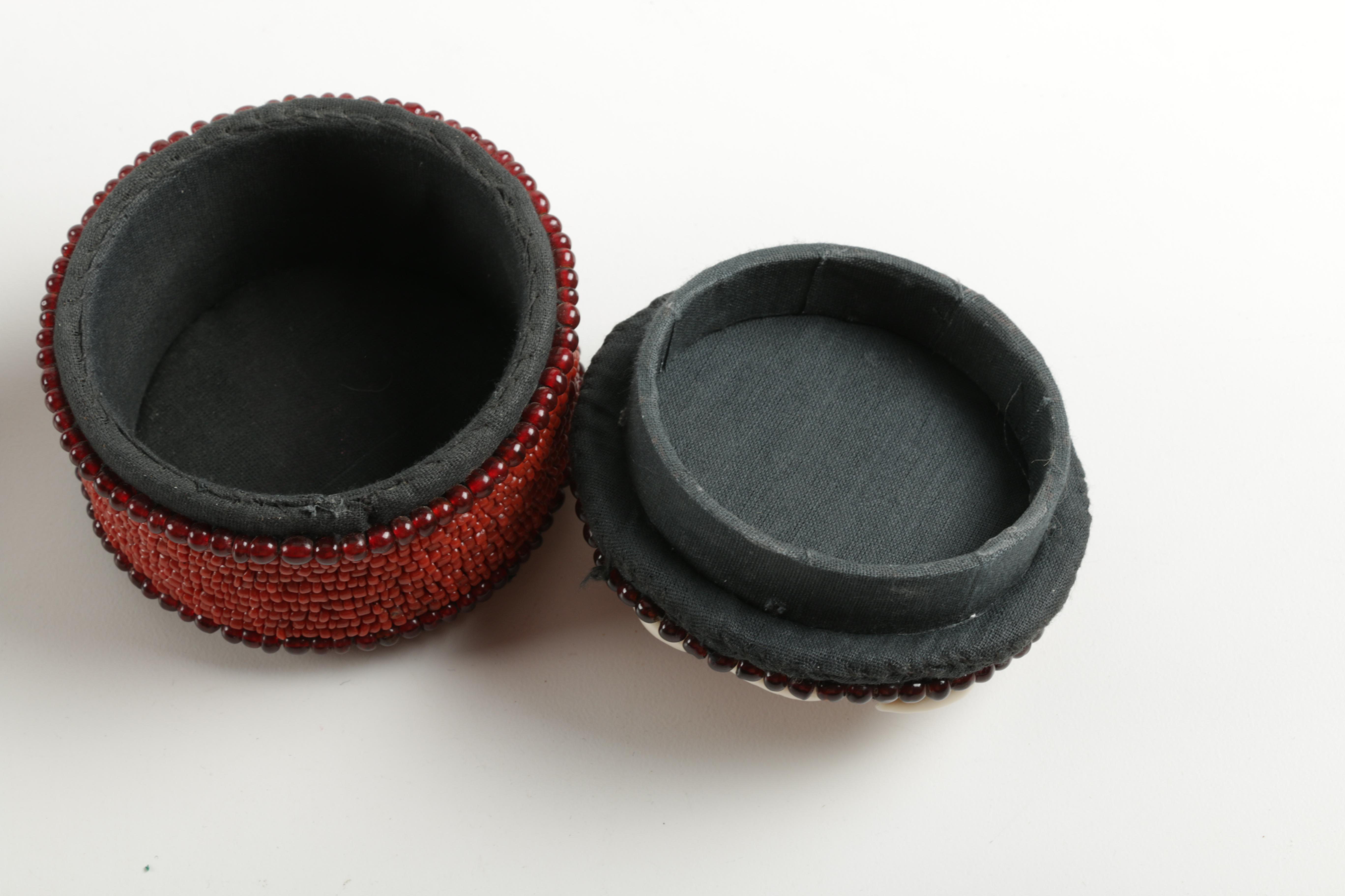 Pair of Beaded Baskets