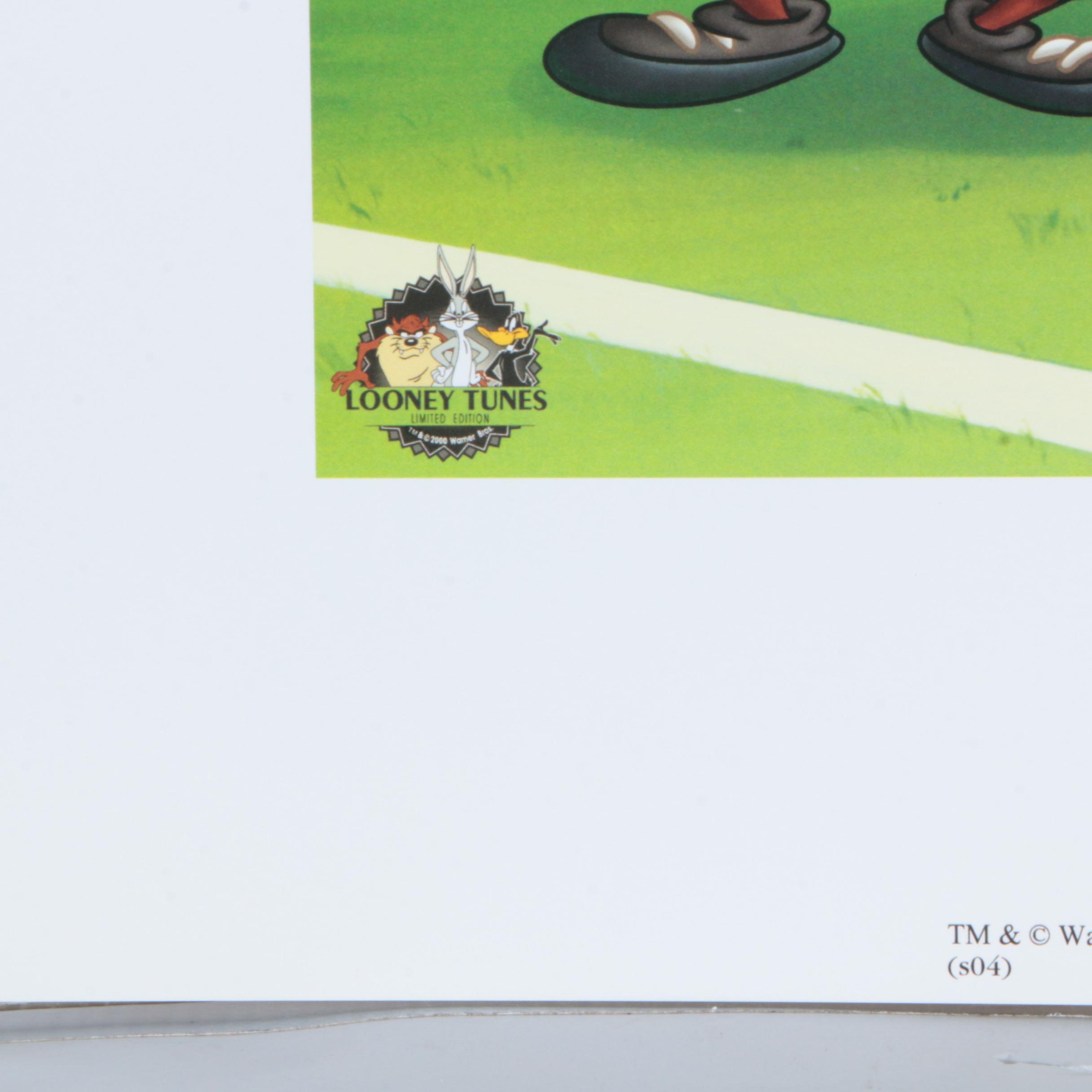 Looney Tunes Artist Proof Offset Lithograph FIFA Poster "1966 World Champs"