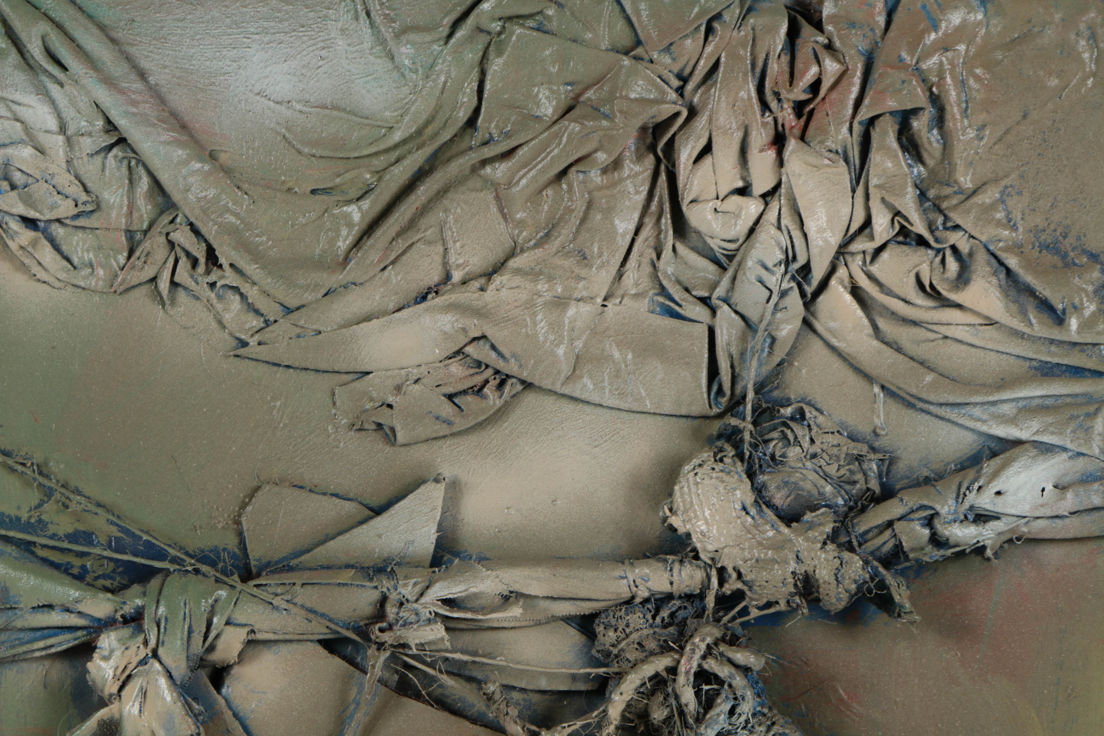 Ronald Ahlström Abstract Mixed Media on Wood Board "Untitled"