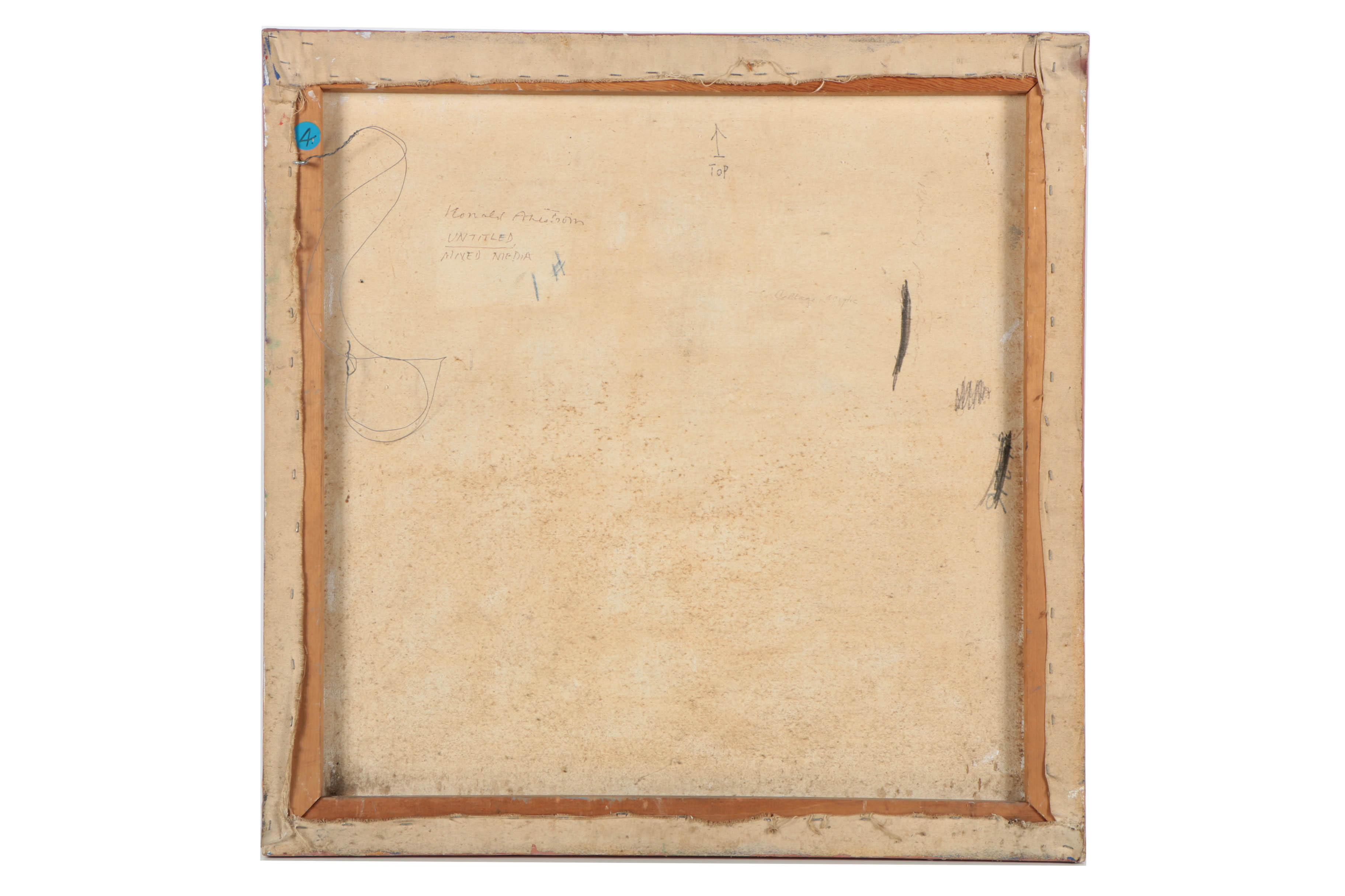 Ronald Ahlström Mix Media on Canvas "Untitled"