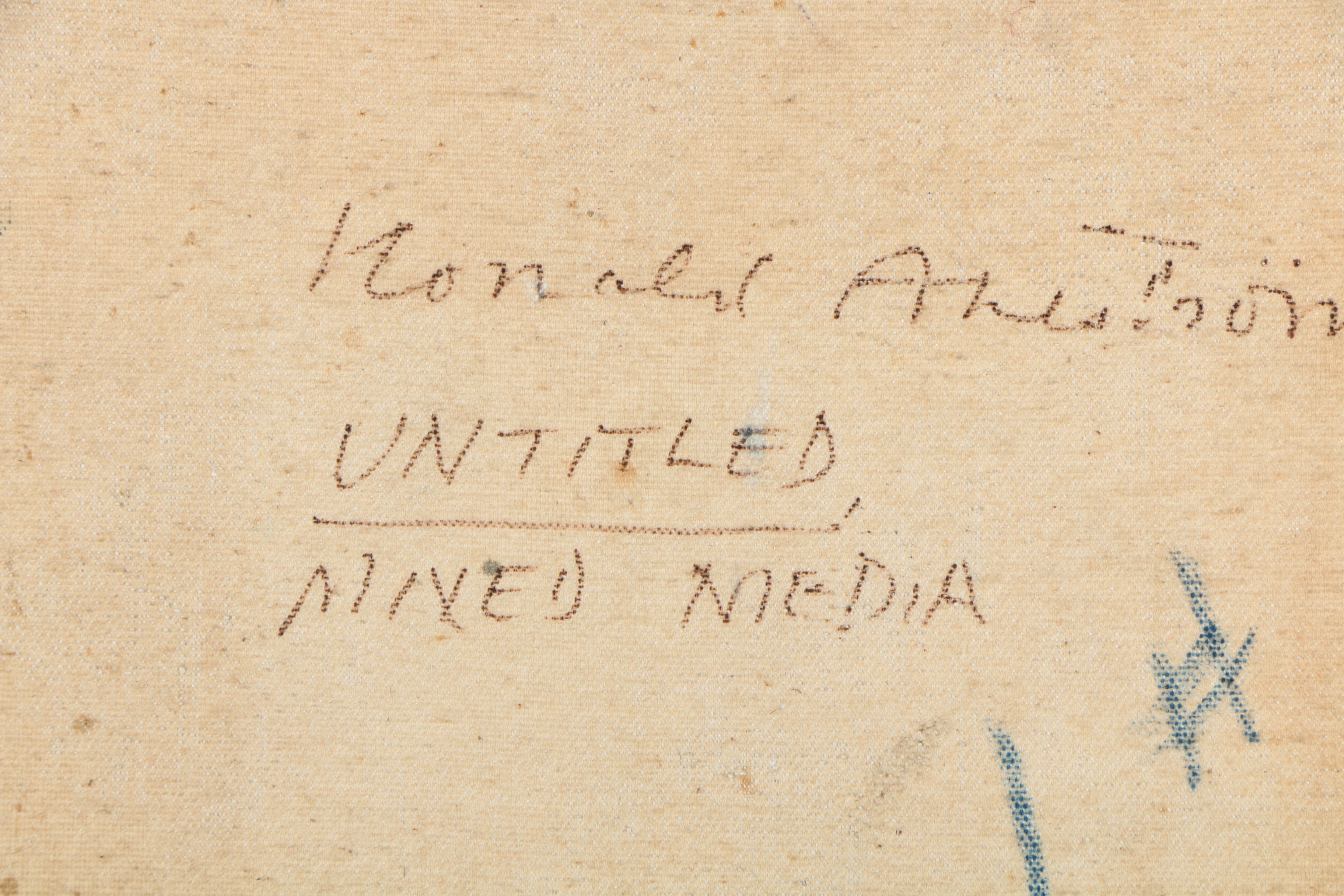 Ronald Ahlström Mix Media on Canvas "Untitled"