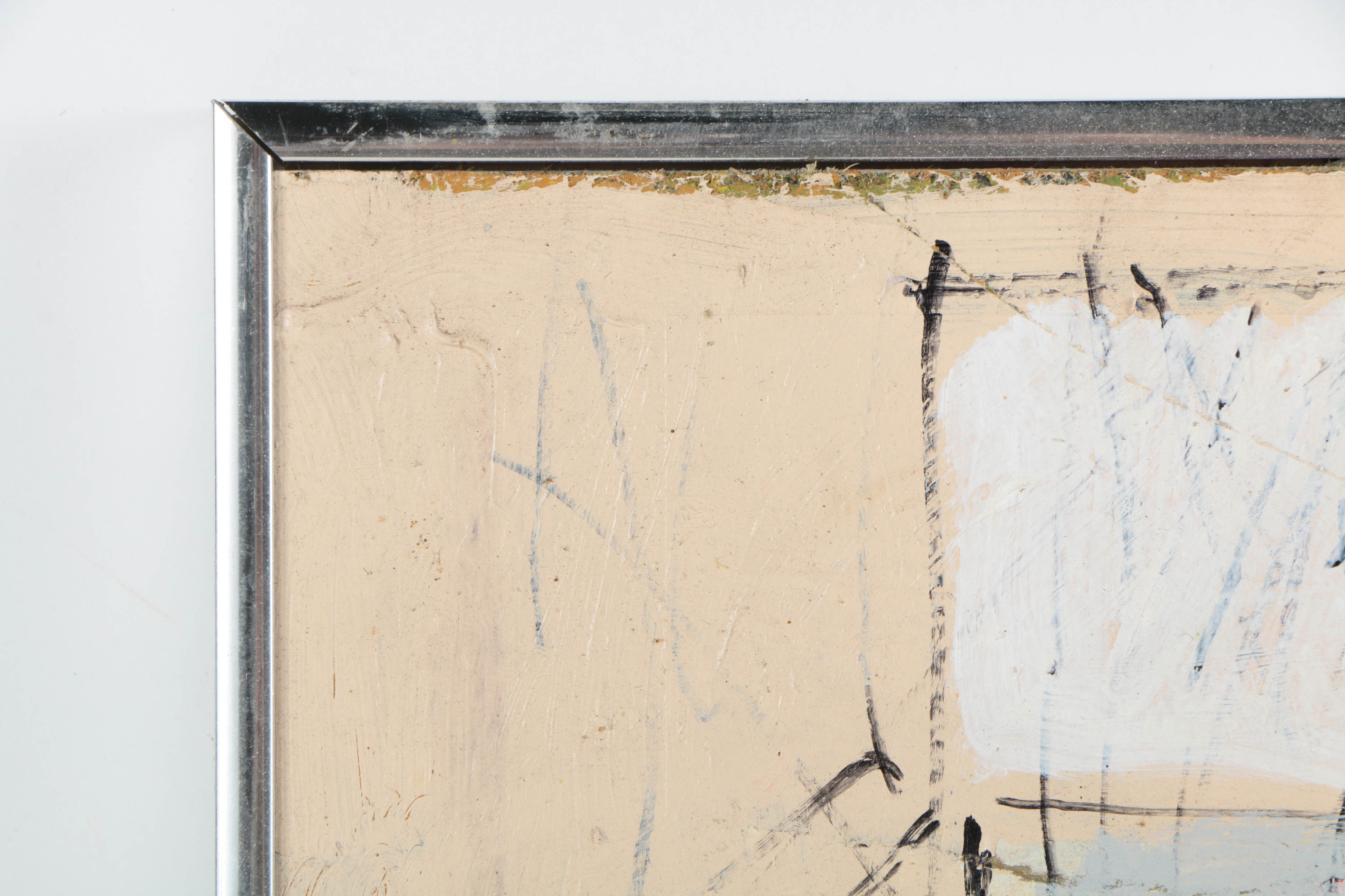 Ronald Ahlström Mixed Media Collage on Board "Untitled"