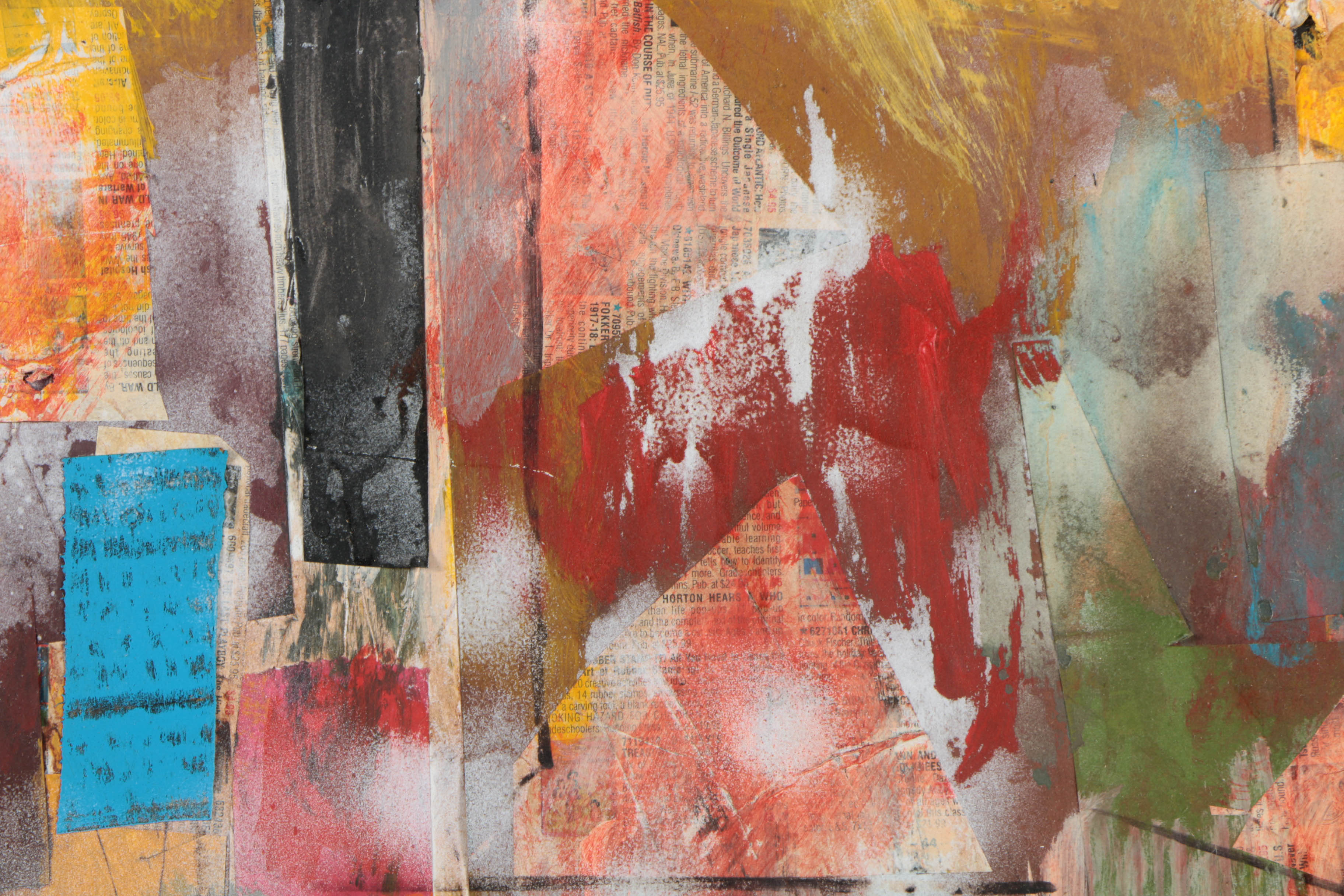 Ronald Ahlström Mixed Media Collage on Board