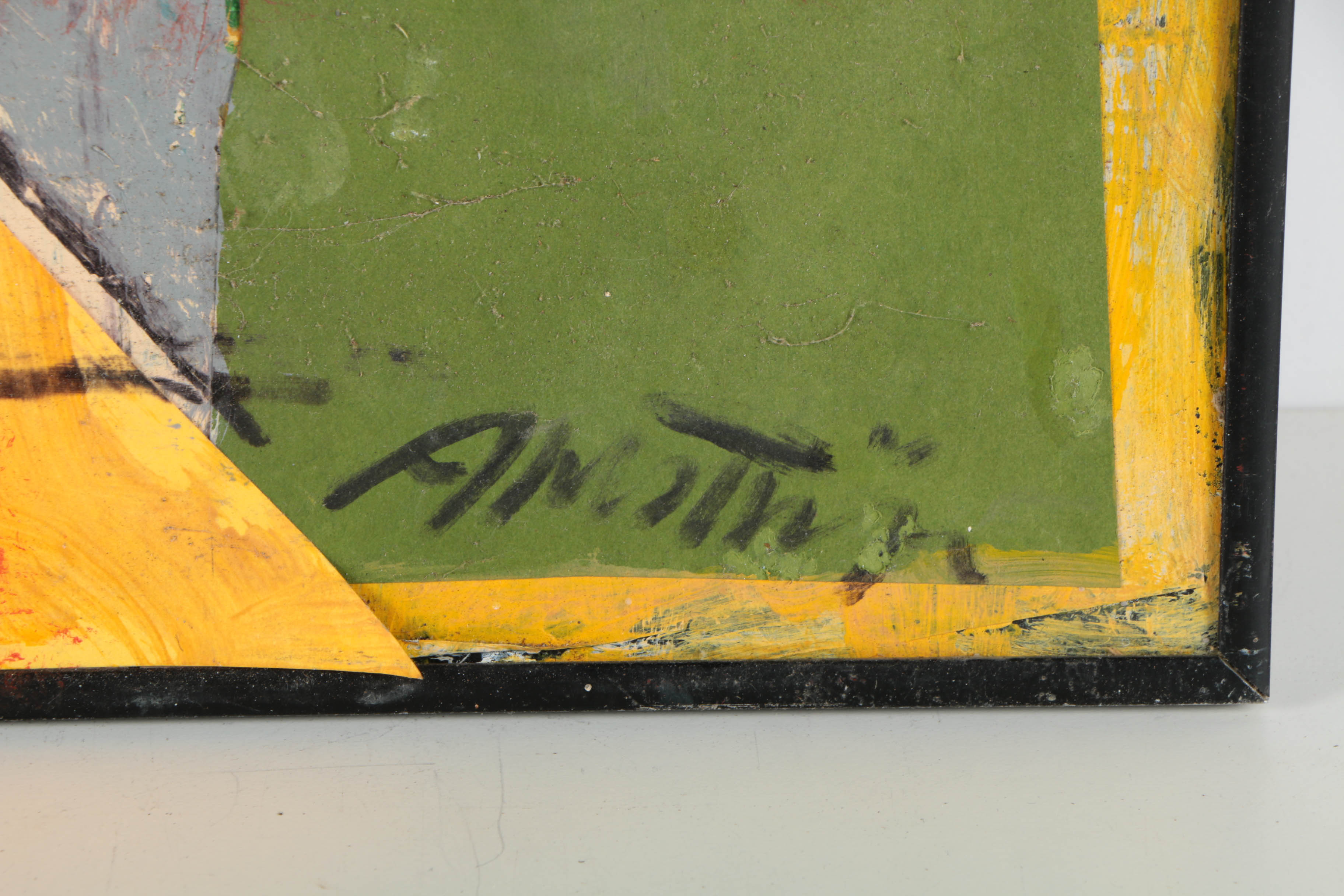 Ronald Ahlström Mixed Media Collage on Board