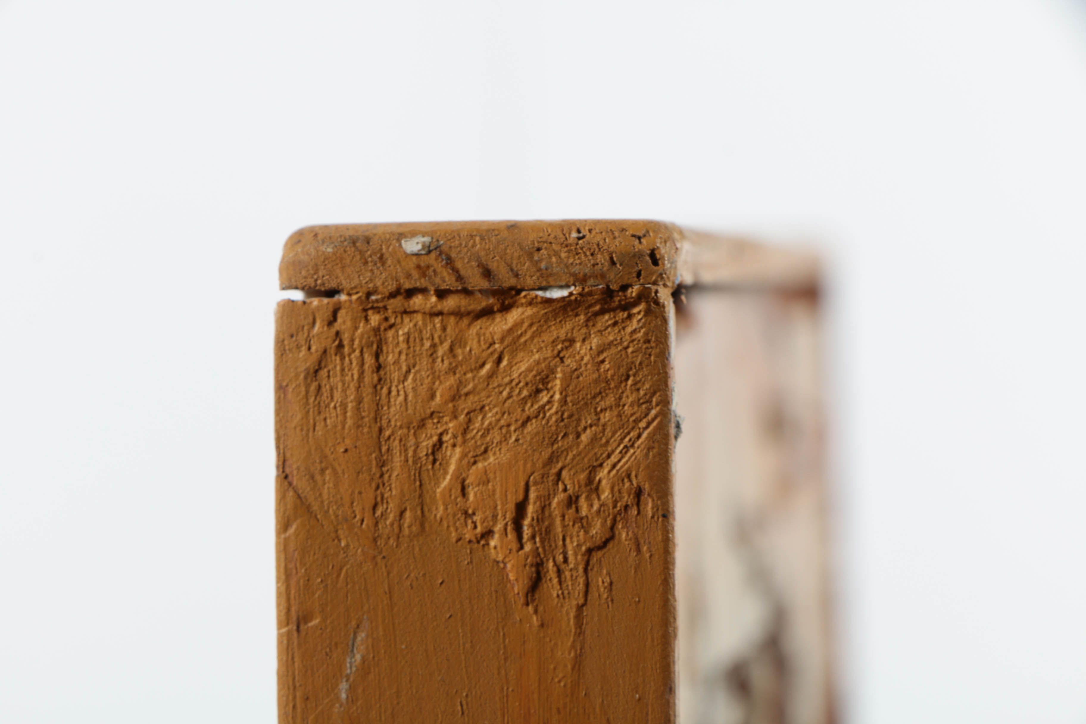 Ronald Ahlström Abstract Mixed Media Collage on Wood Board "Untitled"