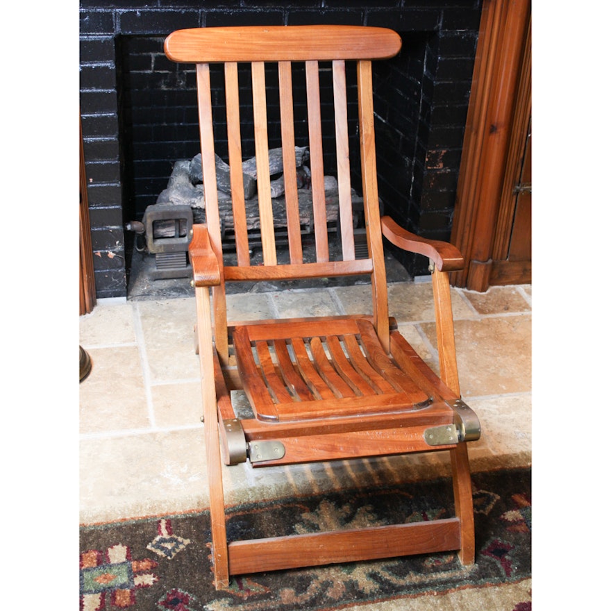 Antique Teakwood Deck Chair