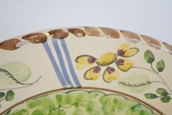 Portugal Pictorial Redware Plates and Platter by M. Beijinho and Pirraga Redondo