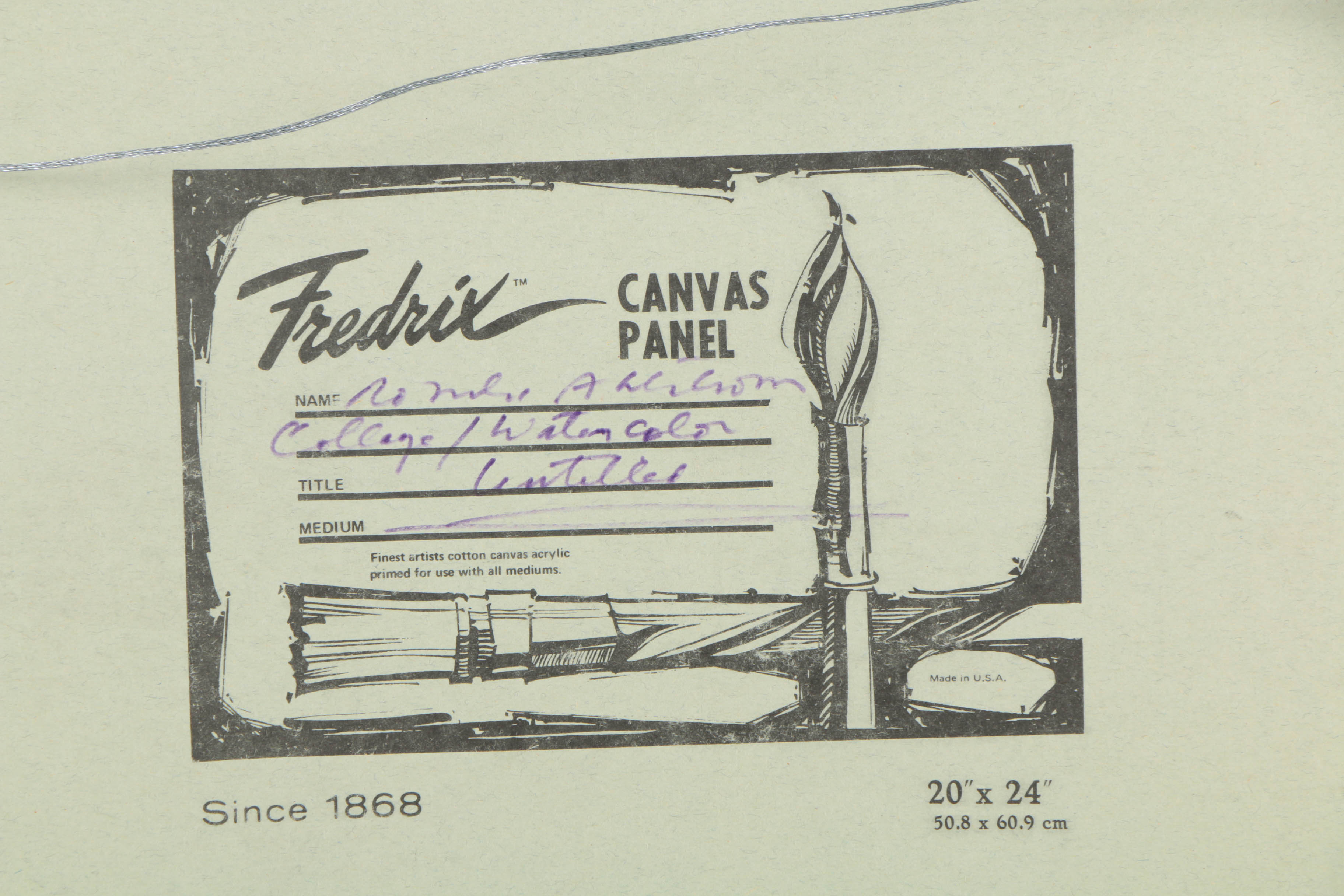 Ronald Ahlström Mix Media Collage on Board "Untitled"