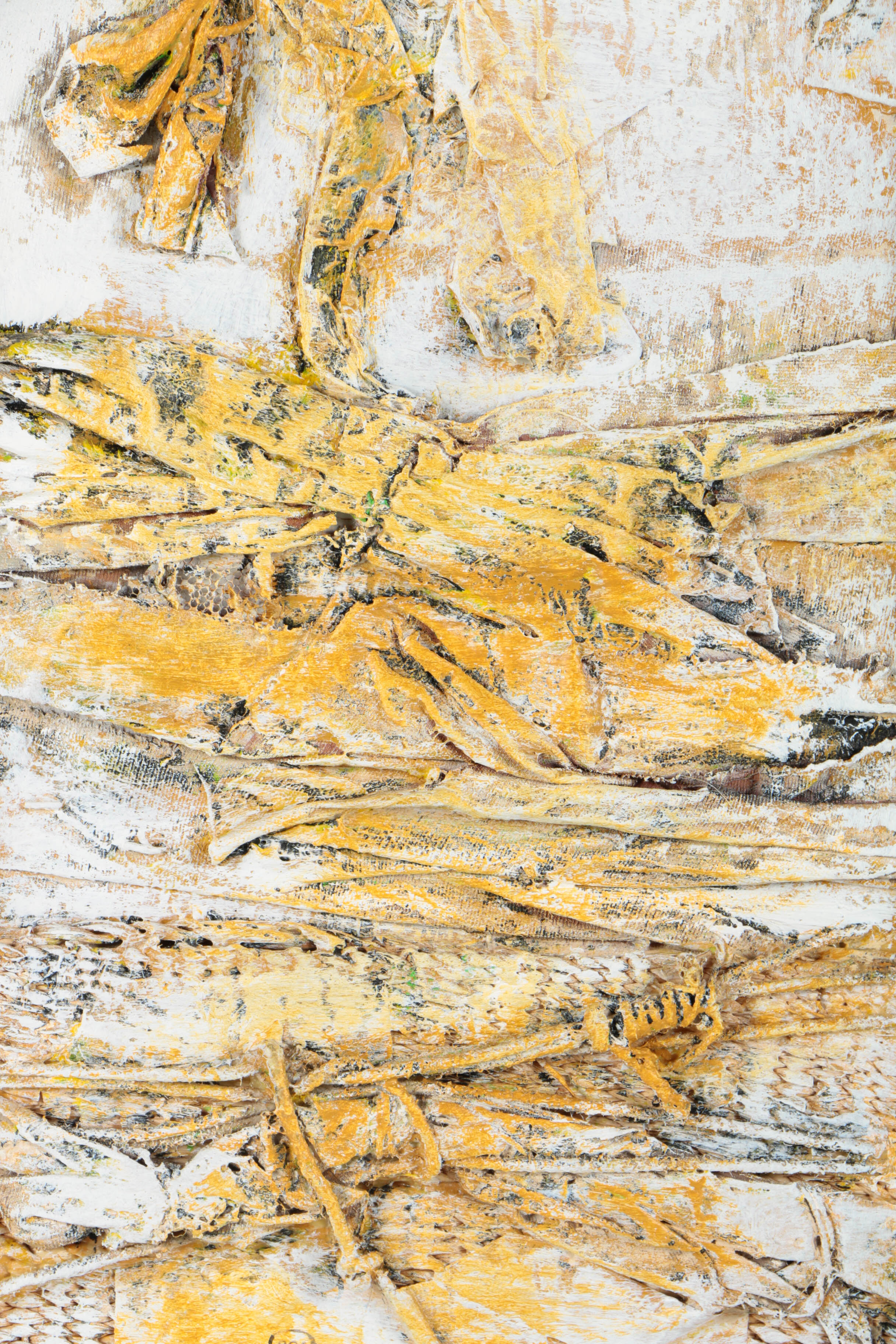 Ronald Ahlström Abstract Mixed Media Collage on Canvas