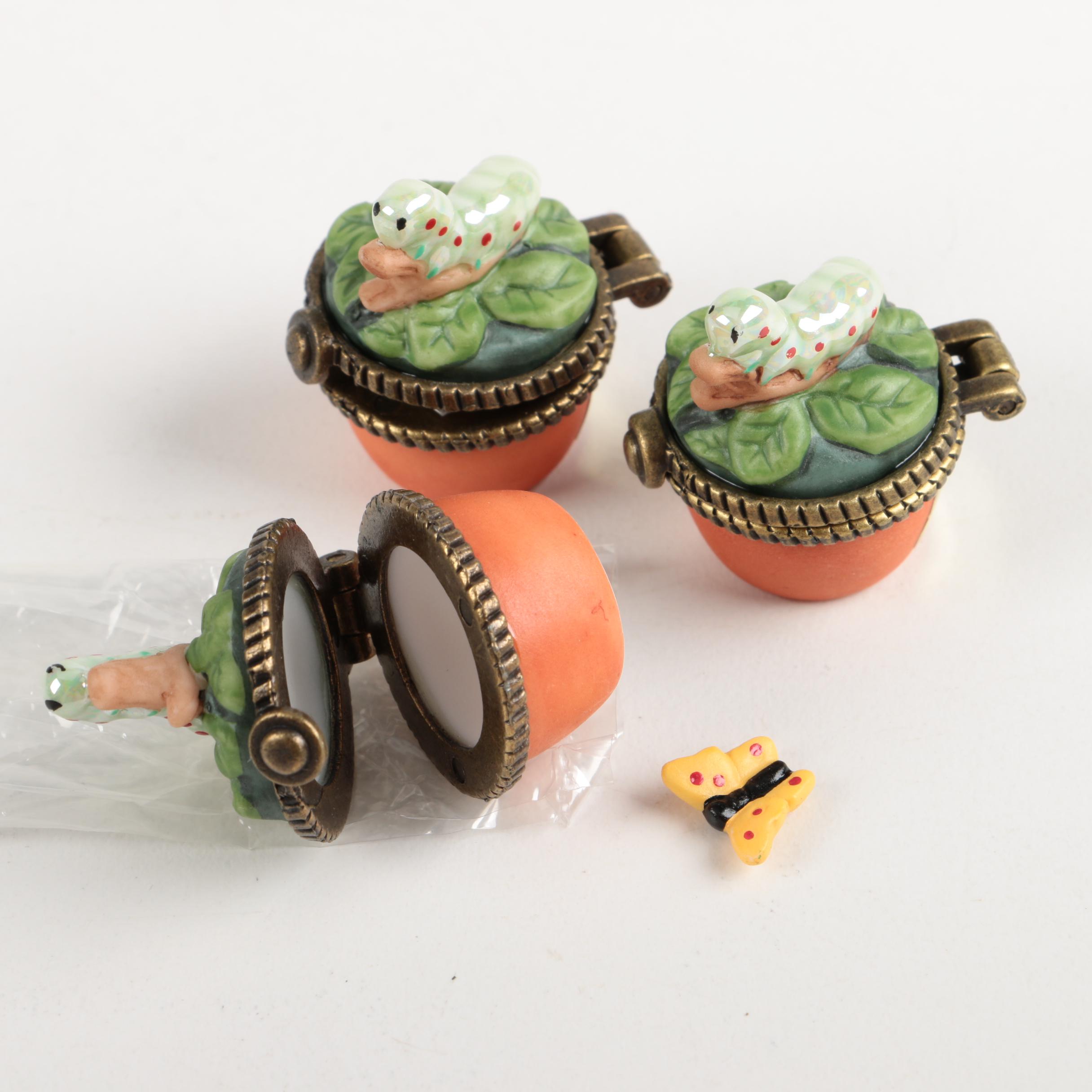 Vintage Ceramic Bilikum and Trinket Boxes