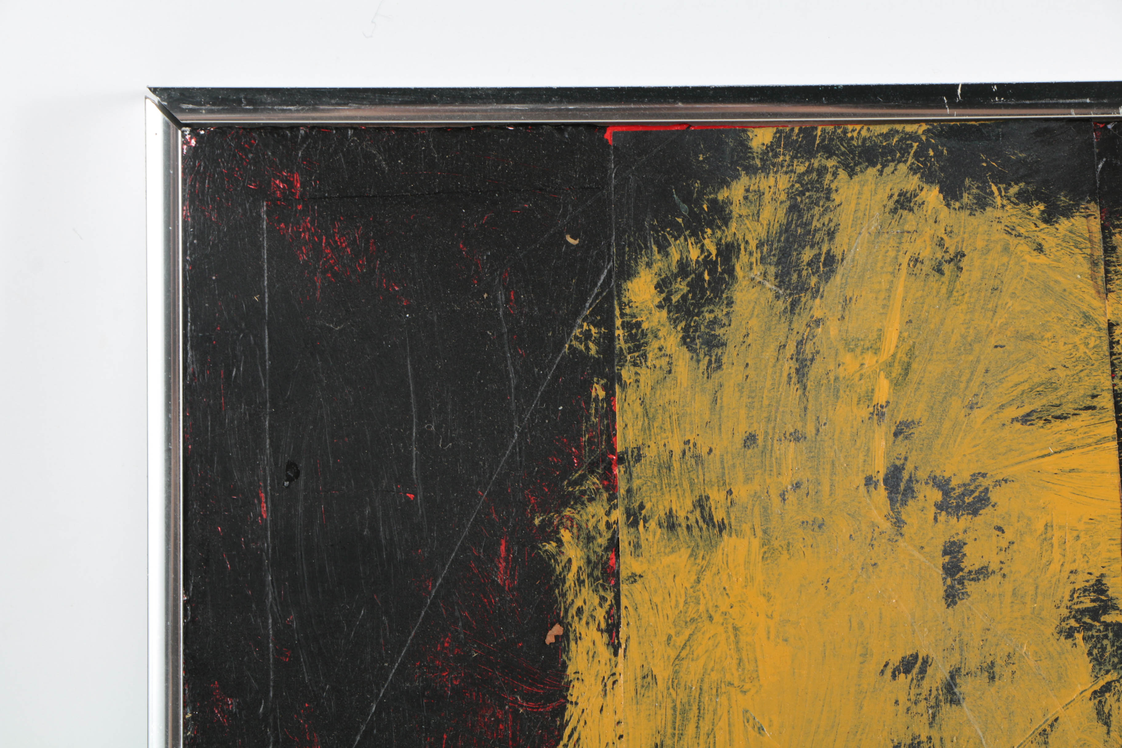 Ronald Ahlström Mixed Media Collage on Canvas Board "Untitled"