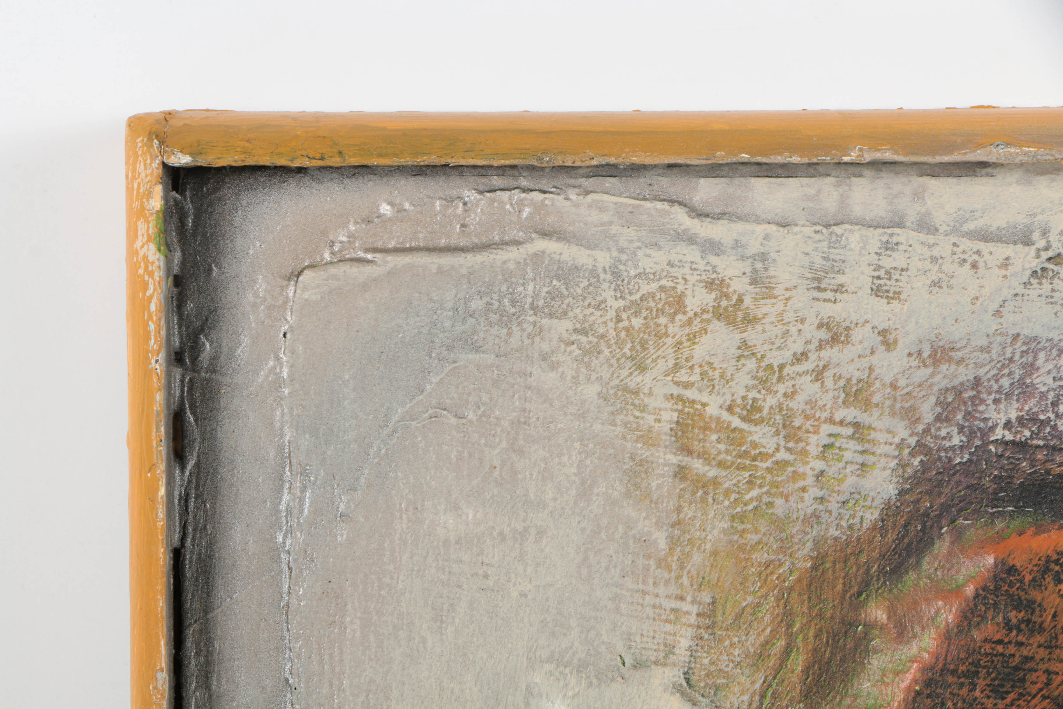 Ronald Ahlström Abstract Mixed Media Collage on Canvas "Untitled"