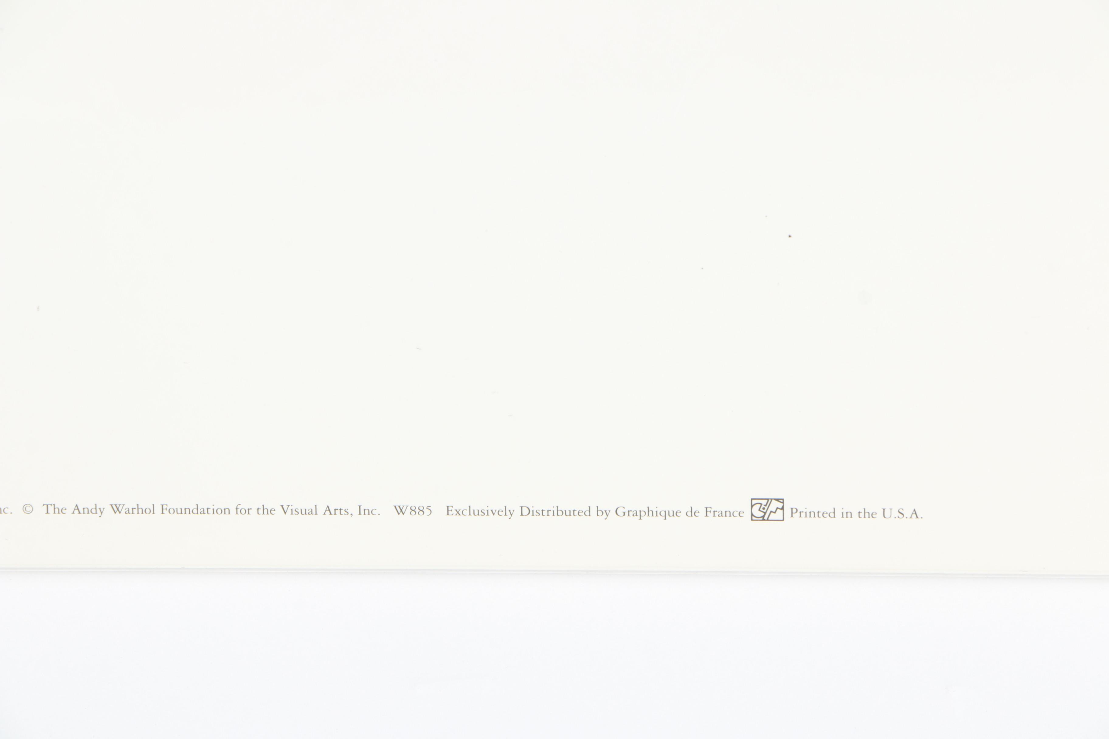 Offset Lithograph Poster "Andy Warhol The Art of Mickey Mouse"