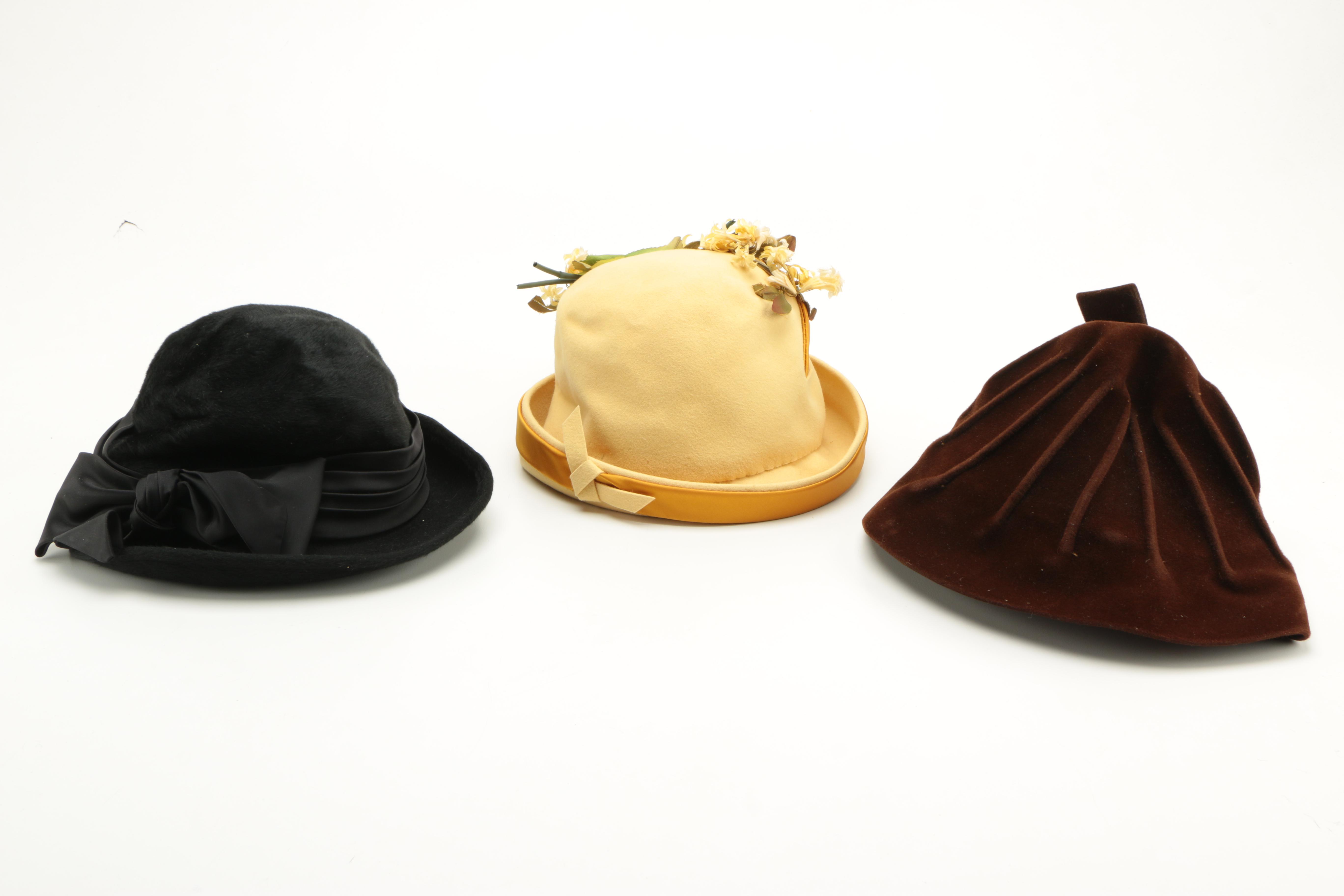 Collection of Ten Vintage Hats