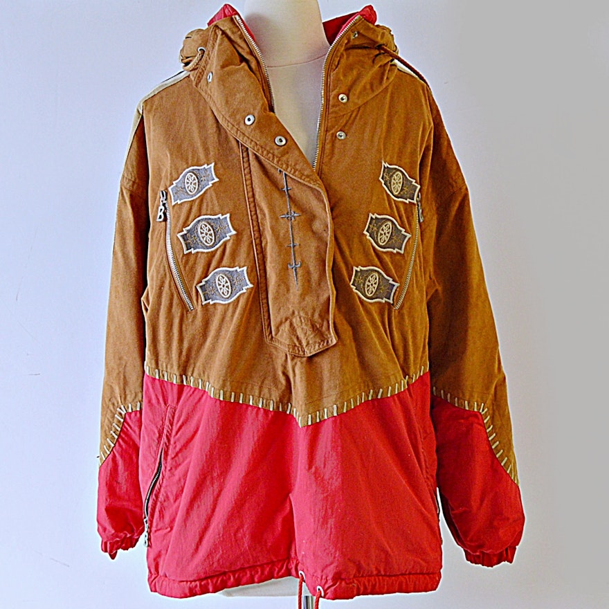 Vintage Bogner Ski Jacket with Western Motif
