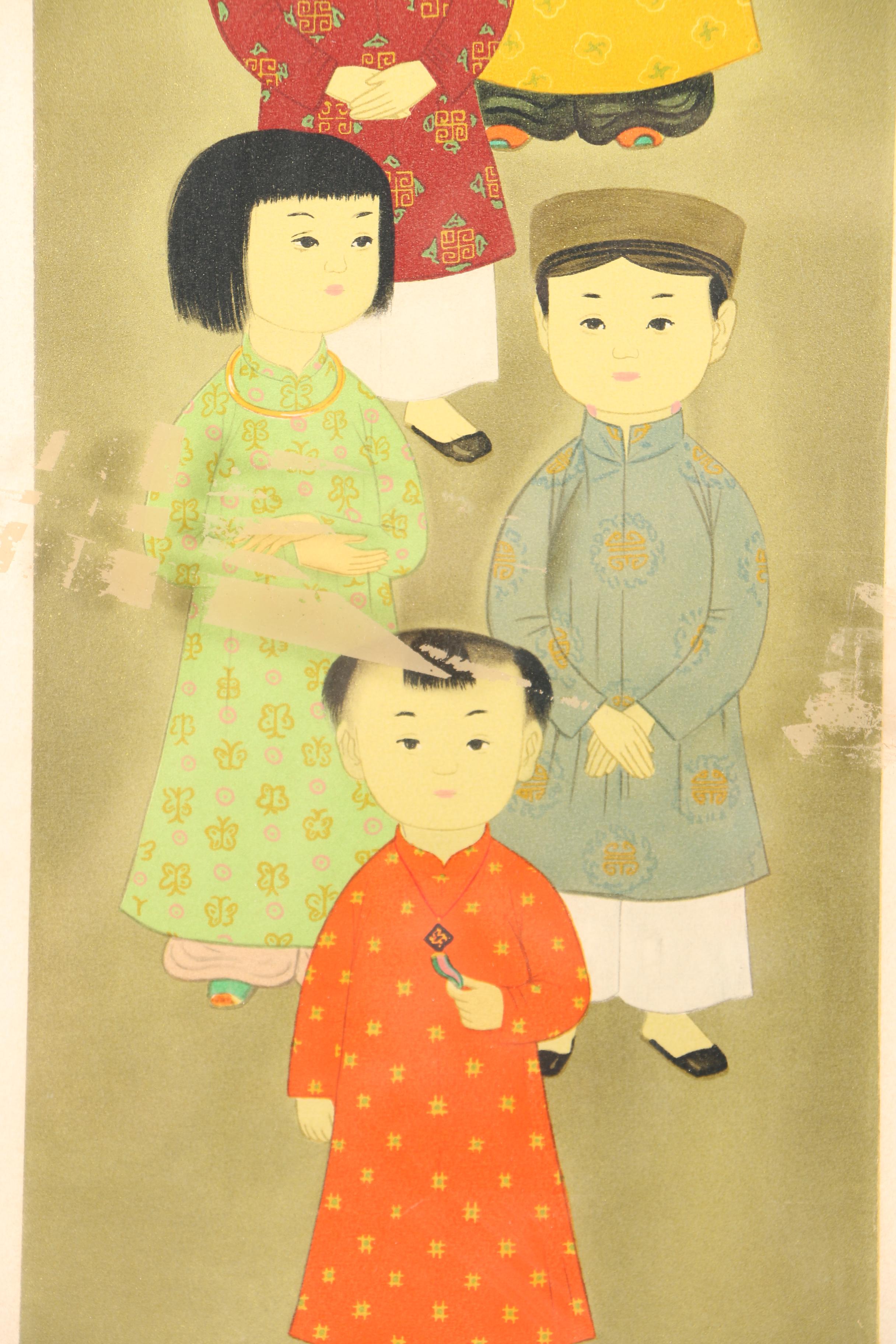 Limited Edition Lithograph on Paper by Mai Thu
