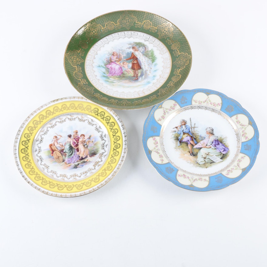 Vintage Austrian and German Porcelain Plates