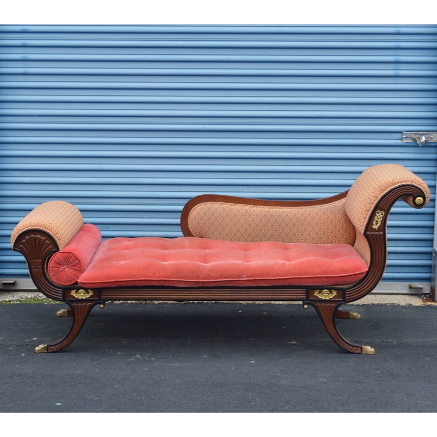 Empire Style Pink Chaise Lounge