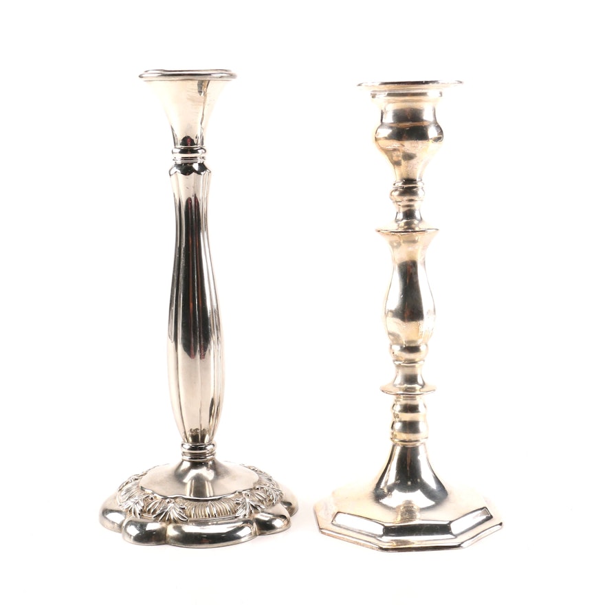 Silver Plated Candlestick Holders