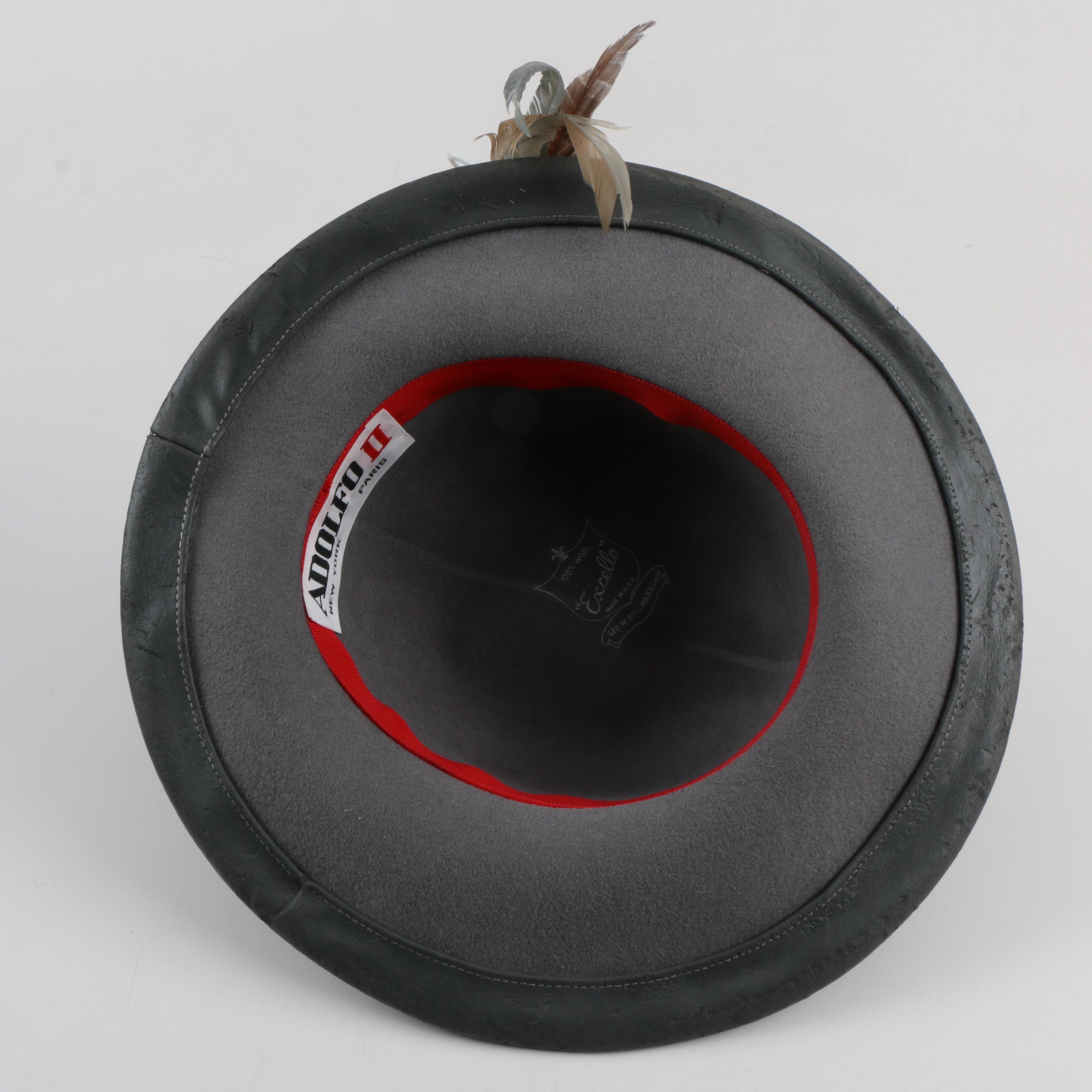 Collection of Vintage Fur and Velvet Hats