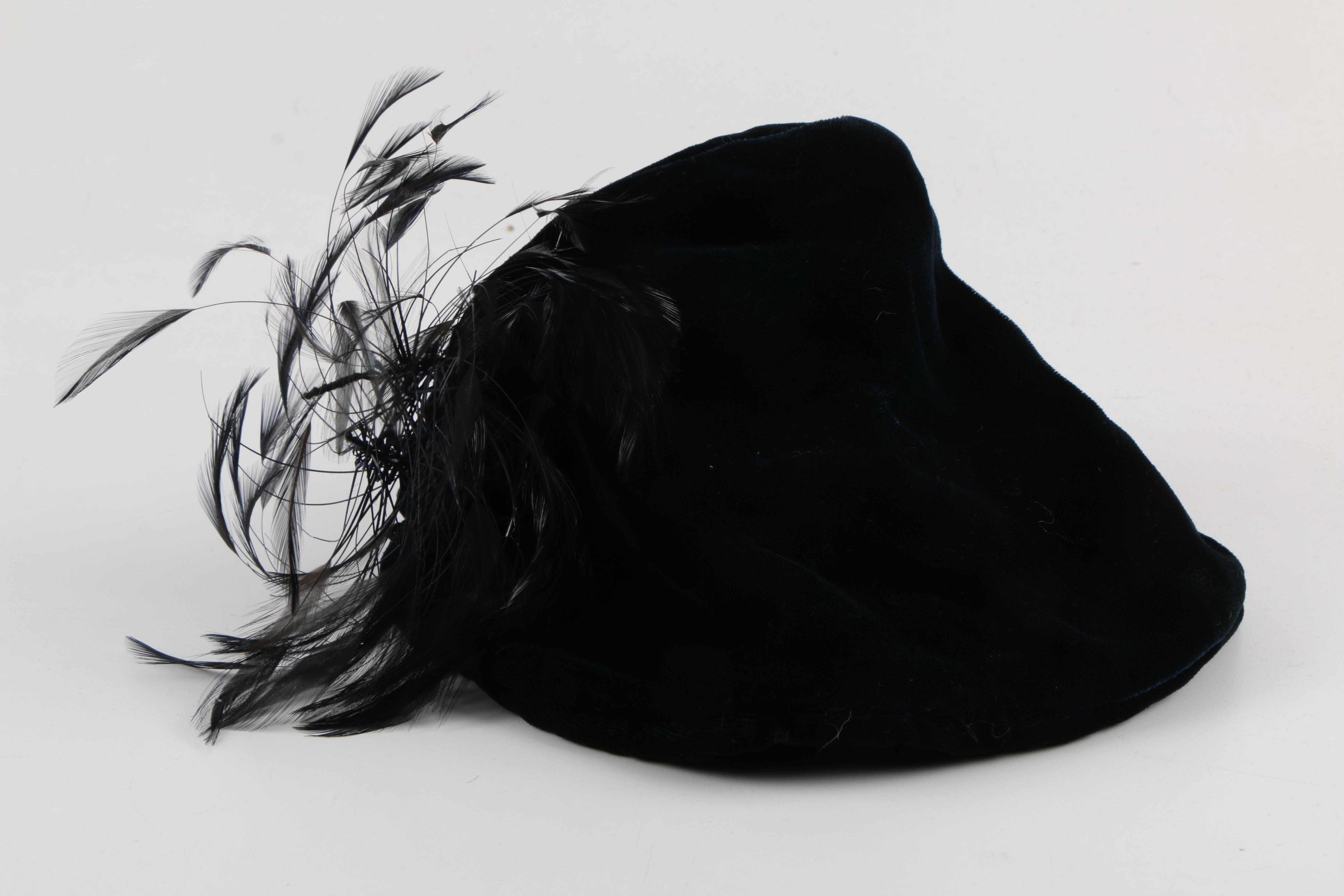 Collection of Vintage Fur and Velvet Hats