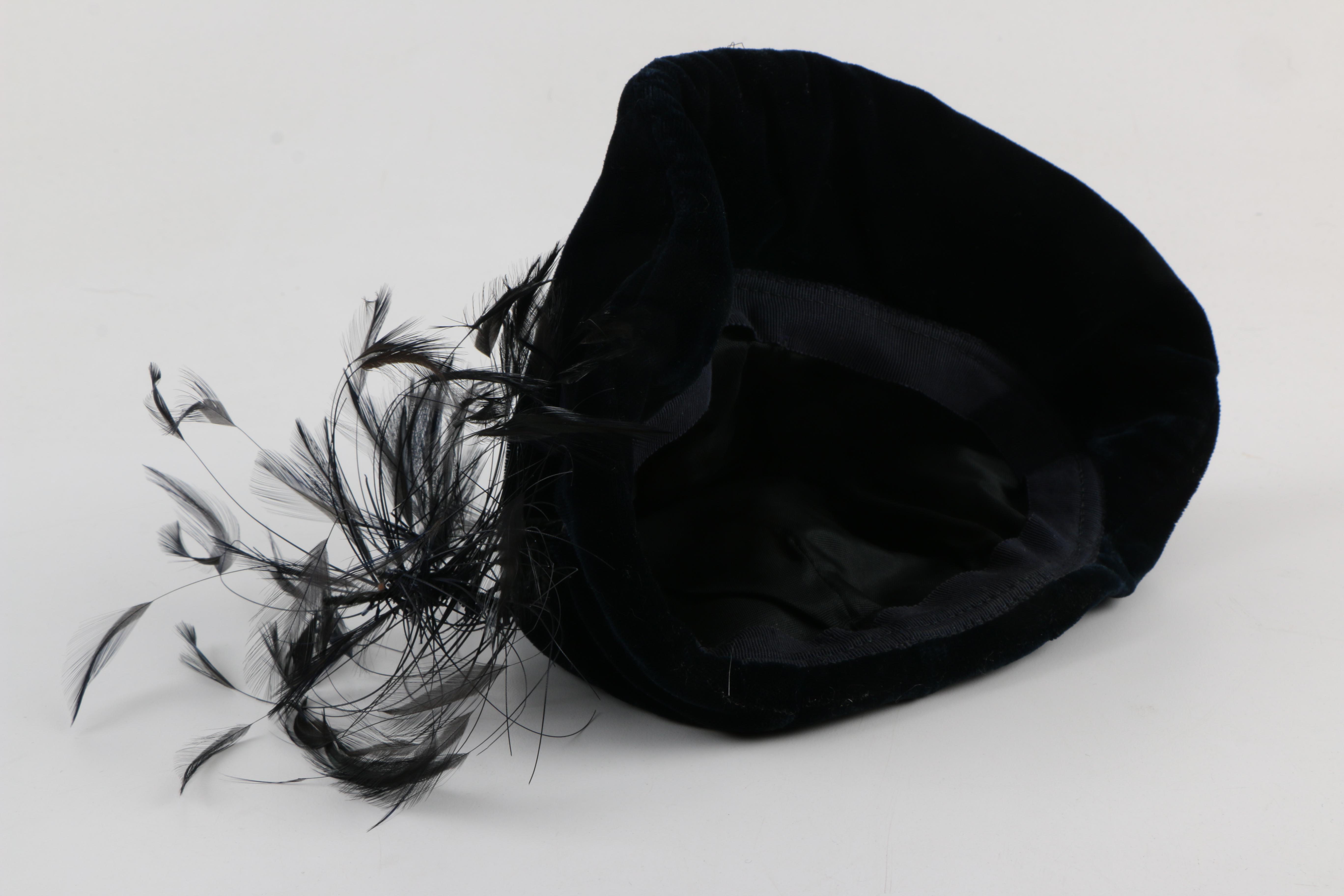 Collection of Vintage Fur and Velvet Hats