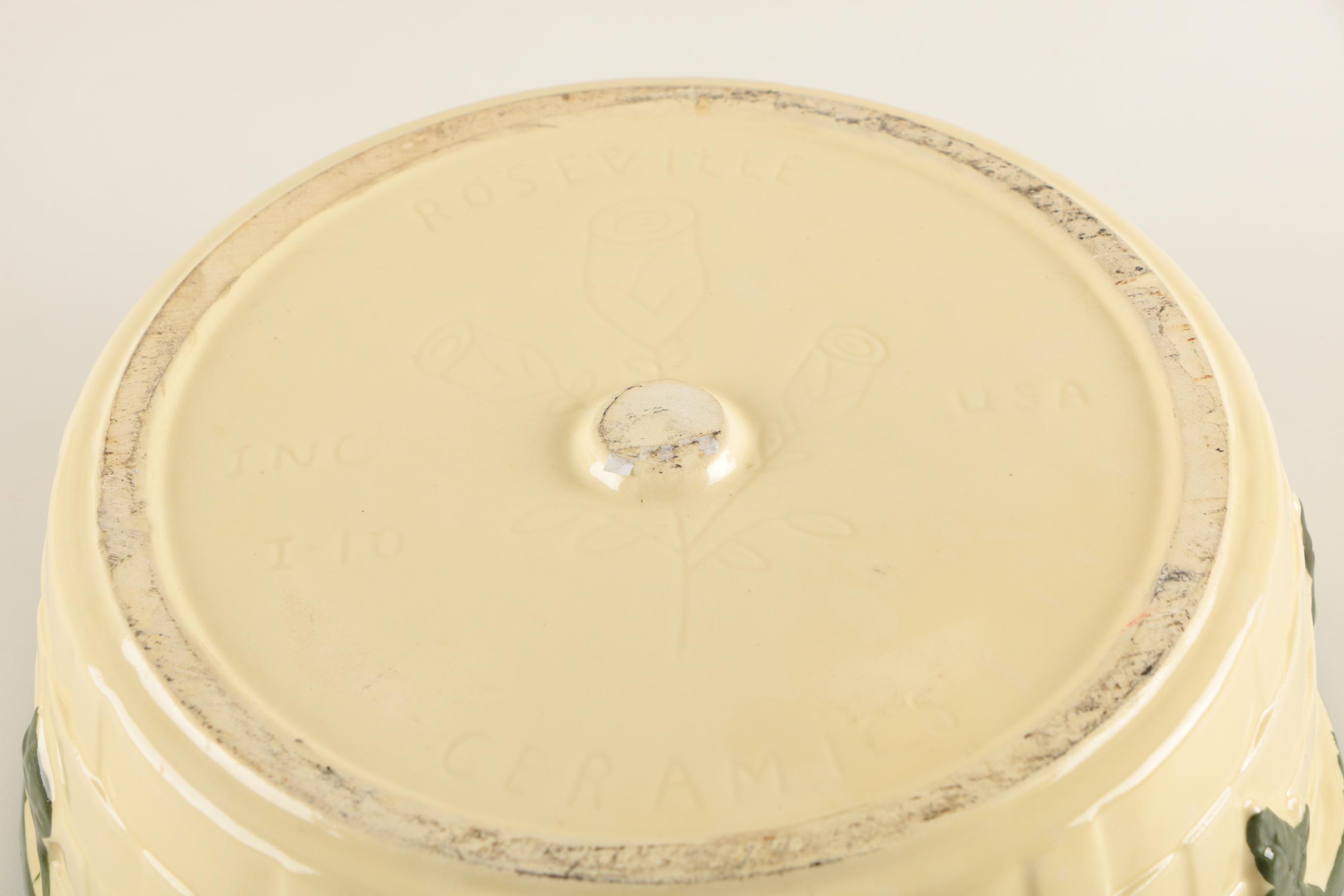 Basket Weave and Ivy Ceramic Bowl Set