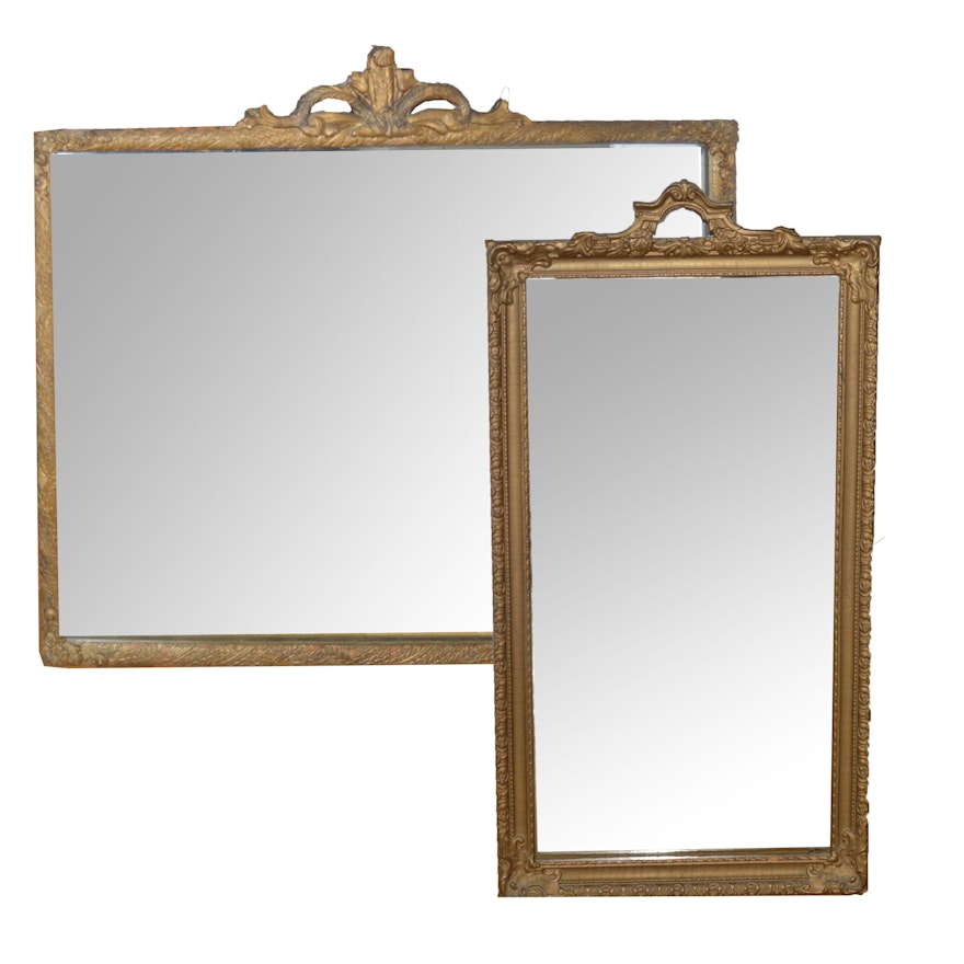 Pair of Vintage Gilt Wall Mirrors