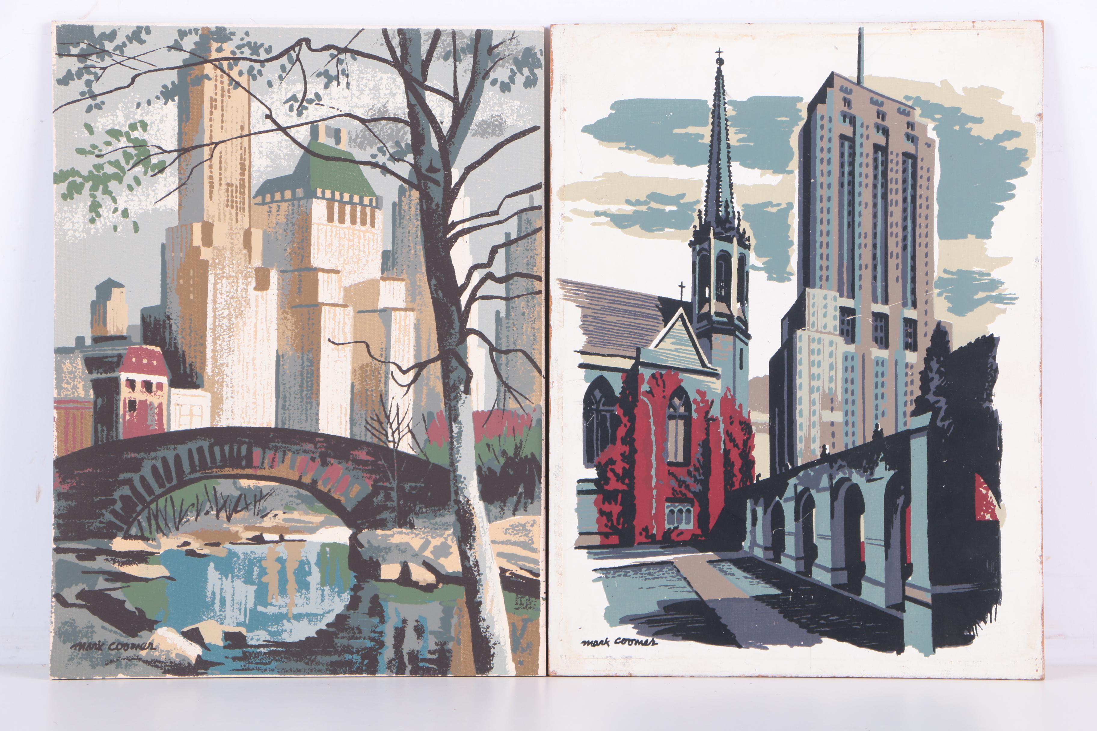 Mark Coomer Serigraphs Featuring Modern Architecture
