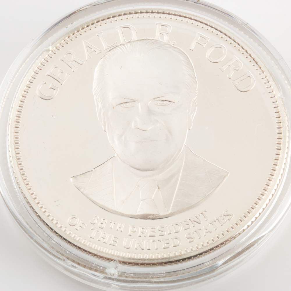 Two U.S. President Commemorative Silver Proof Medals