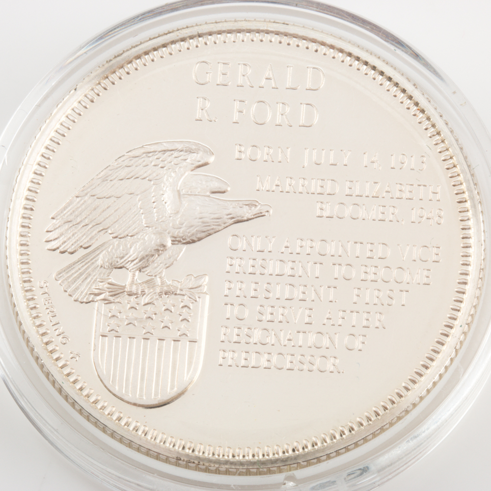 Two U.S. President Commemorative Silver Proof Medals