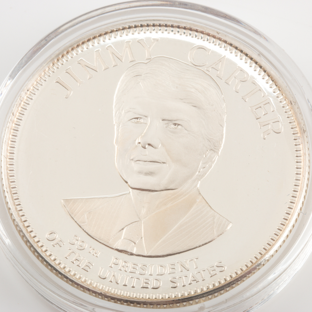 Two U.S. President Commemorative Silver Proof Medals