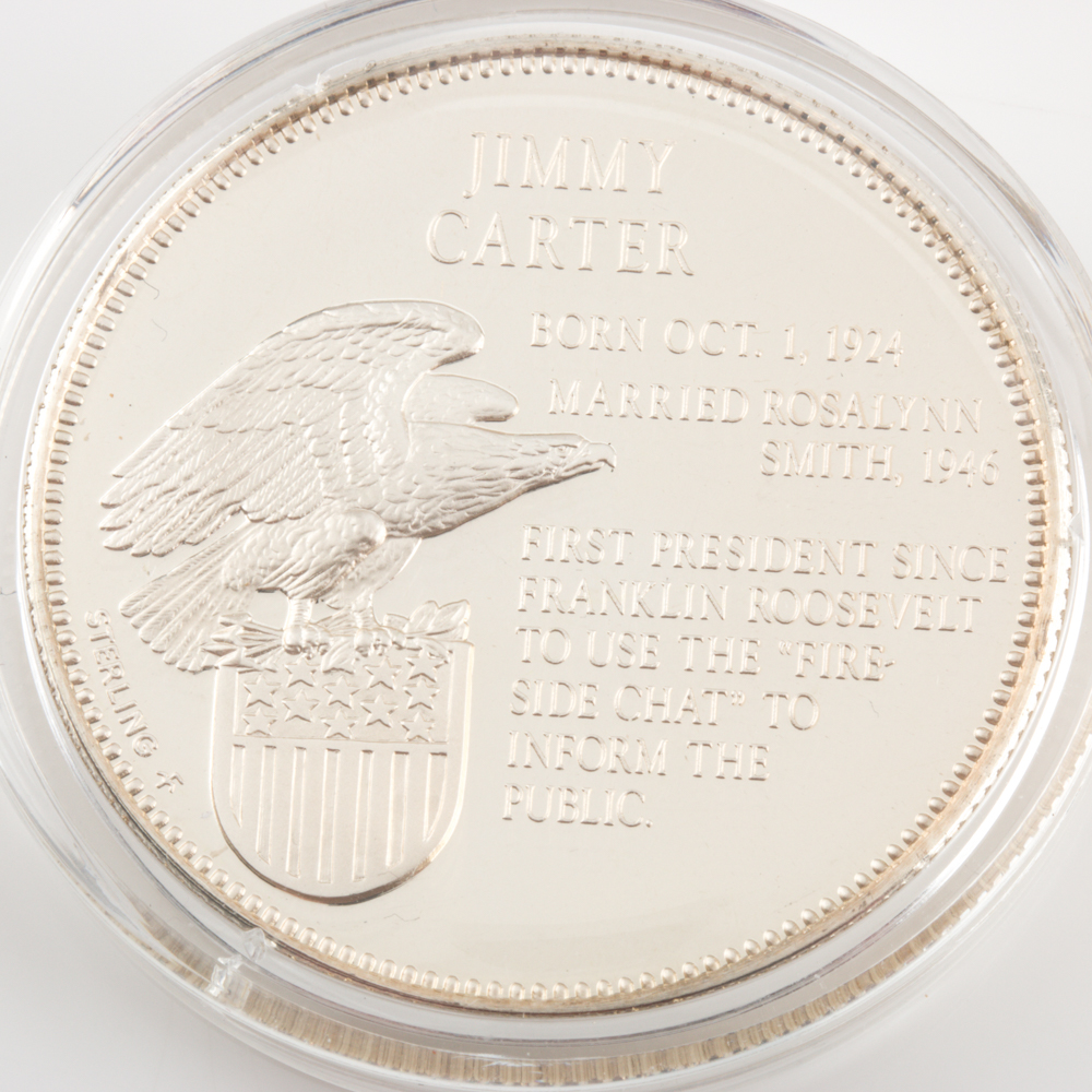 Two U.S. President Commemorative Silver Proof Medals