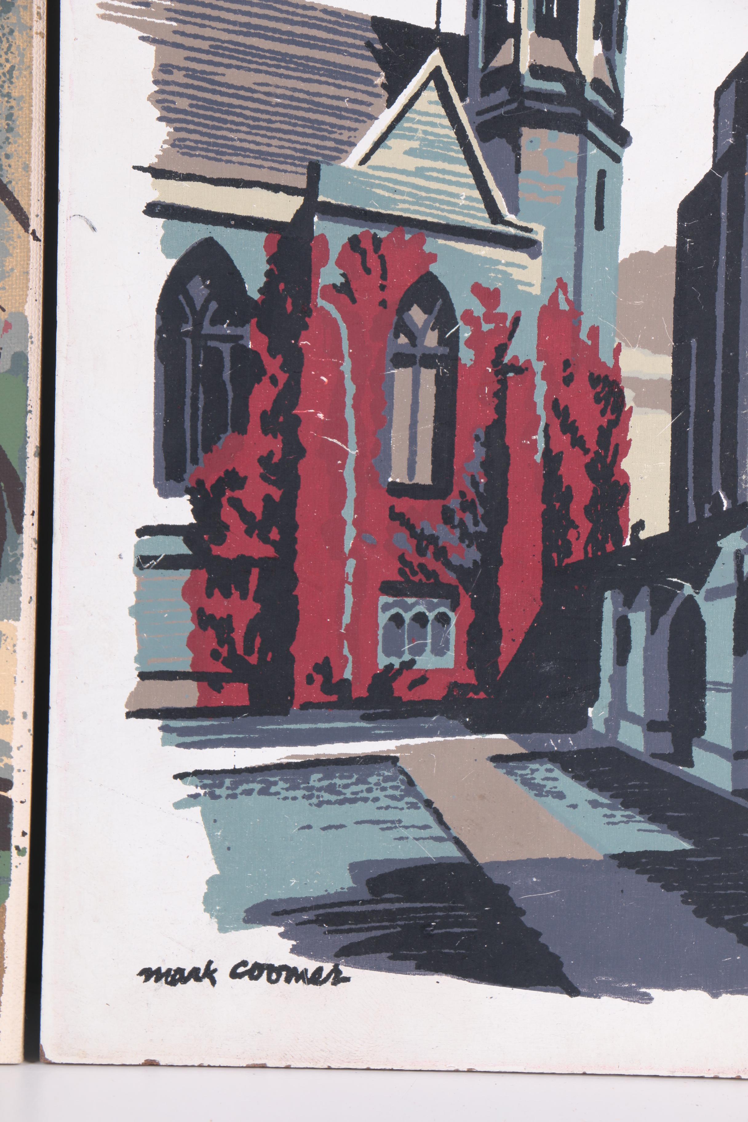 Mark Coomer Serigraphs featuring Modern Architecture