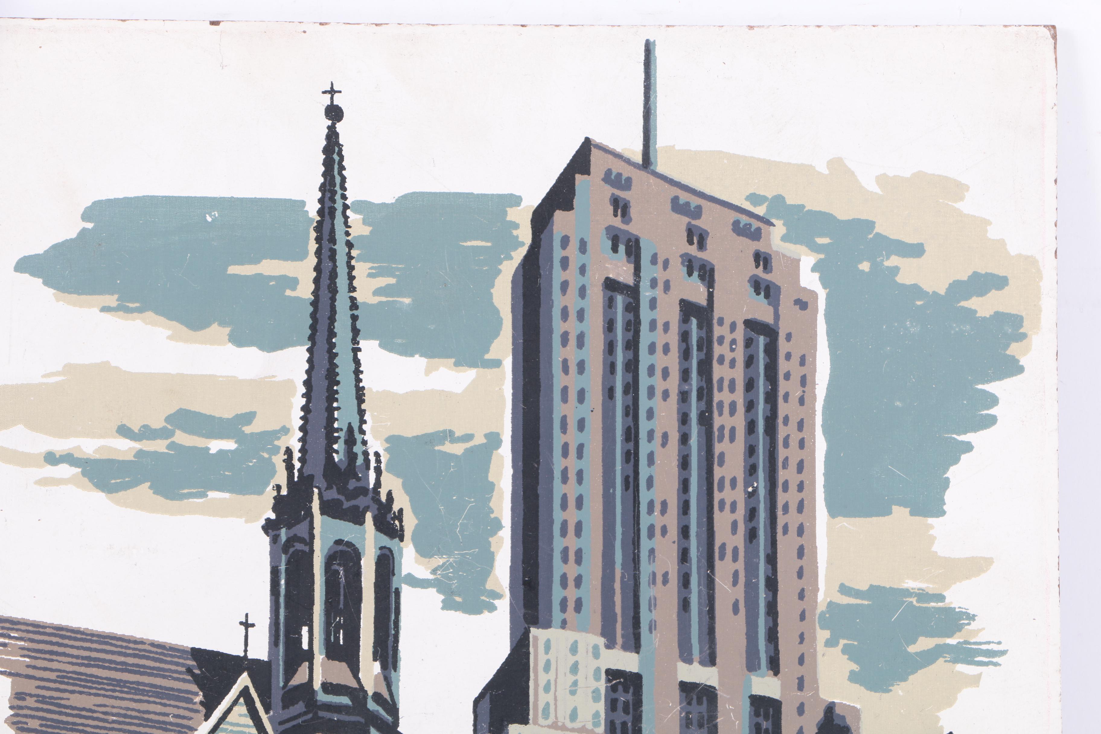 Mark Coomer Serigraphs featuring Modern Architecture
