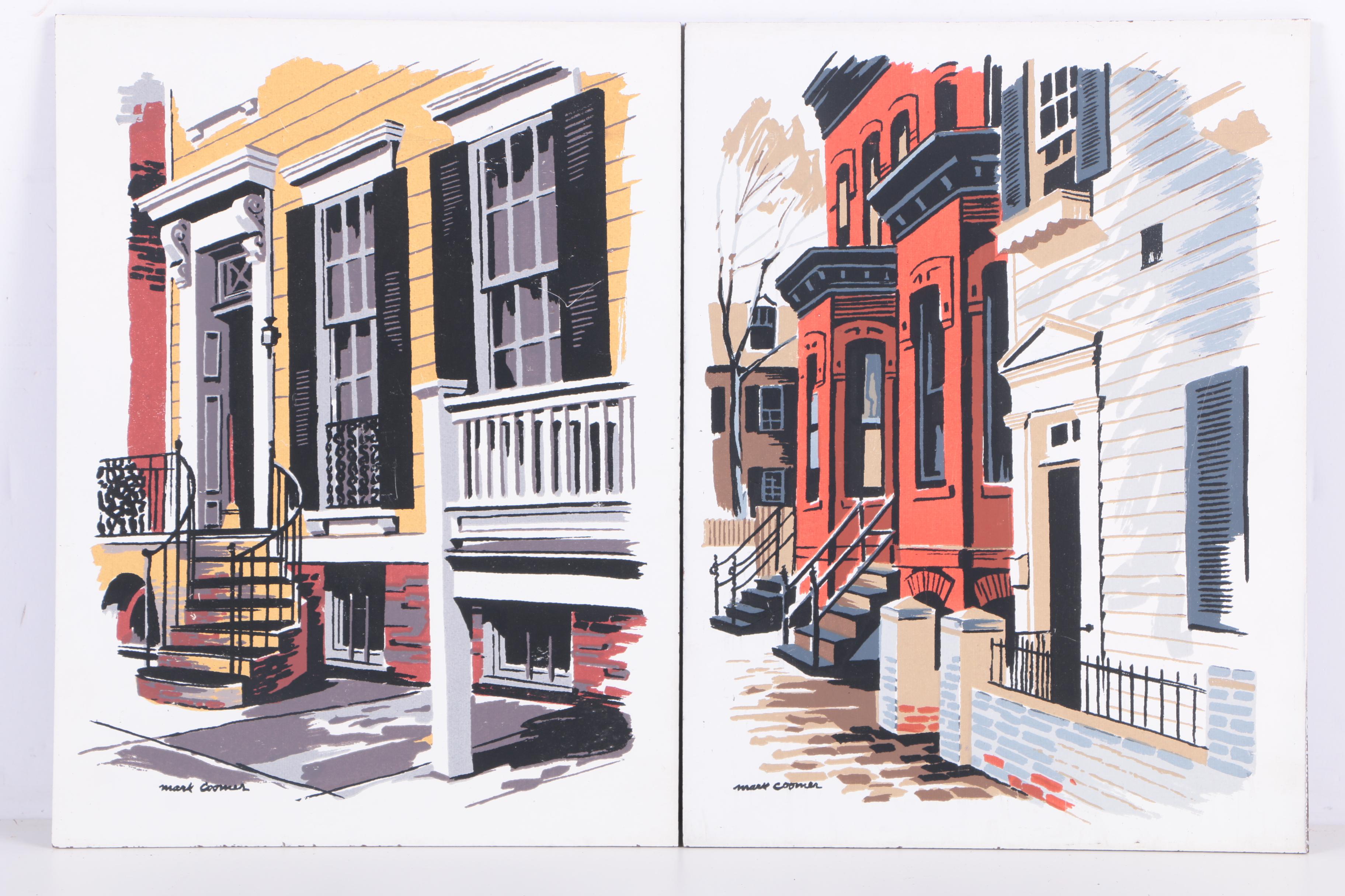 Mark Coomer Serigraphs featuring Modern Architecture