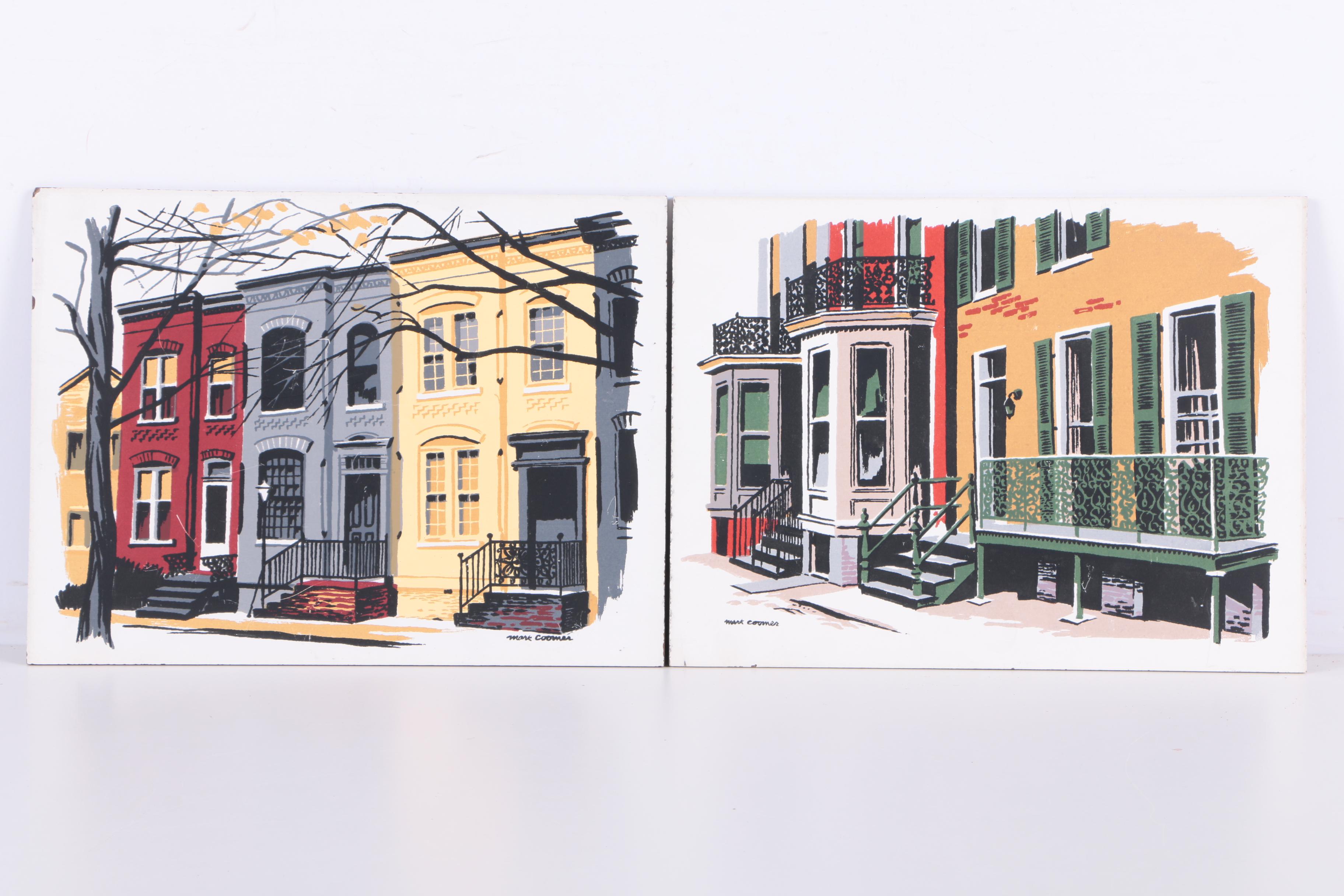 Mark Coomer Serigraphs featuring Modern Architecture