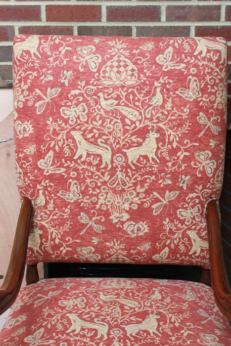 Vintage Walnut Louis XIII Style Armchair