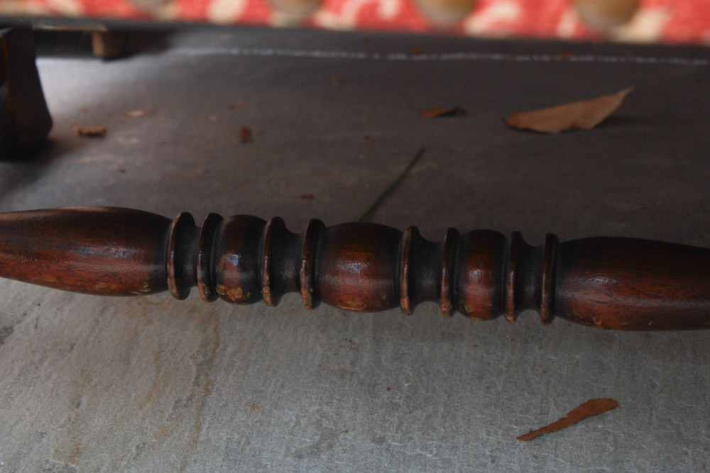 Vintage Walnut Louis XIII Style Armchair