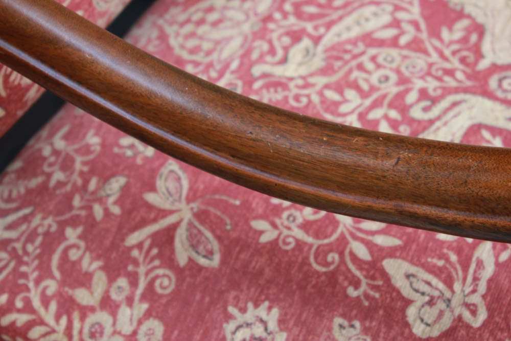 Vintage Walnut Louis XIII Style Armchair