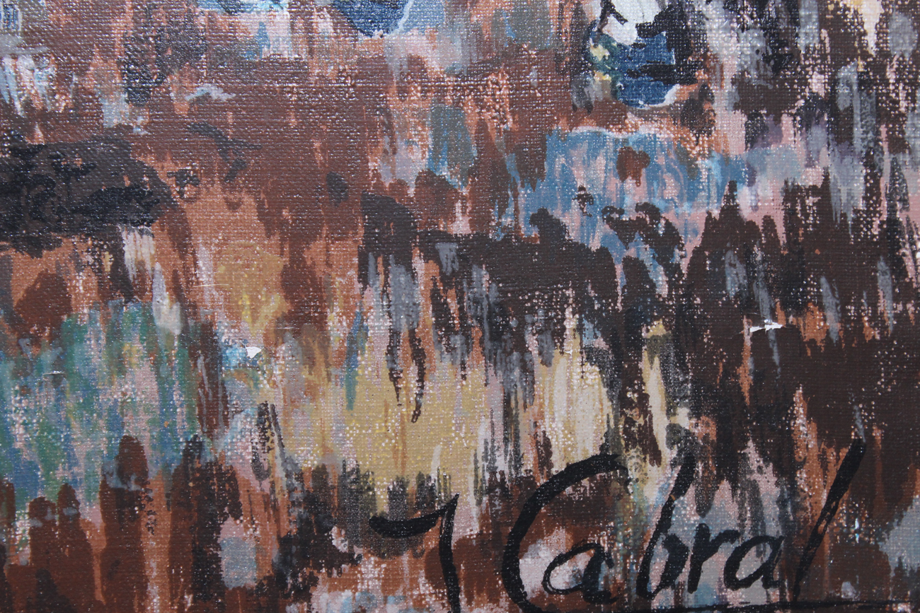 Giclee on Canvas of Horses after J. Cabral