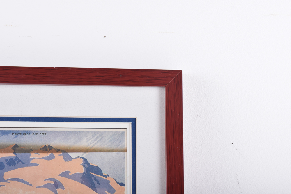 Offset lithograph After Eik Coulou's  Zermatt Switzerland Travel Poster