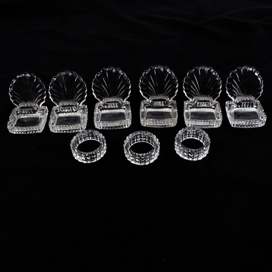 Glass Tableware Including Ash Receivers and Napkin Rings